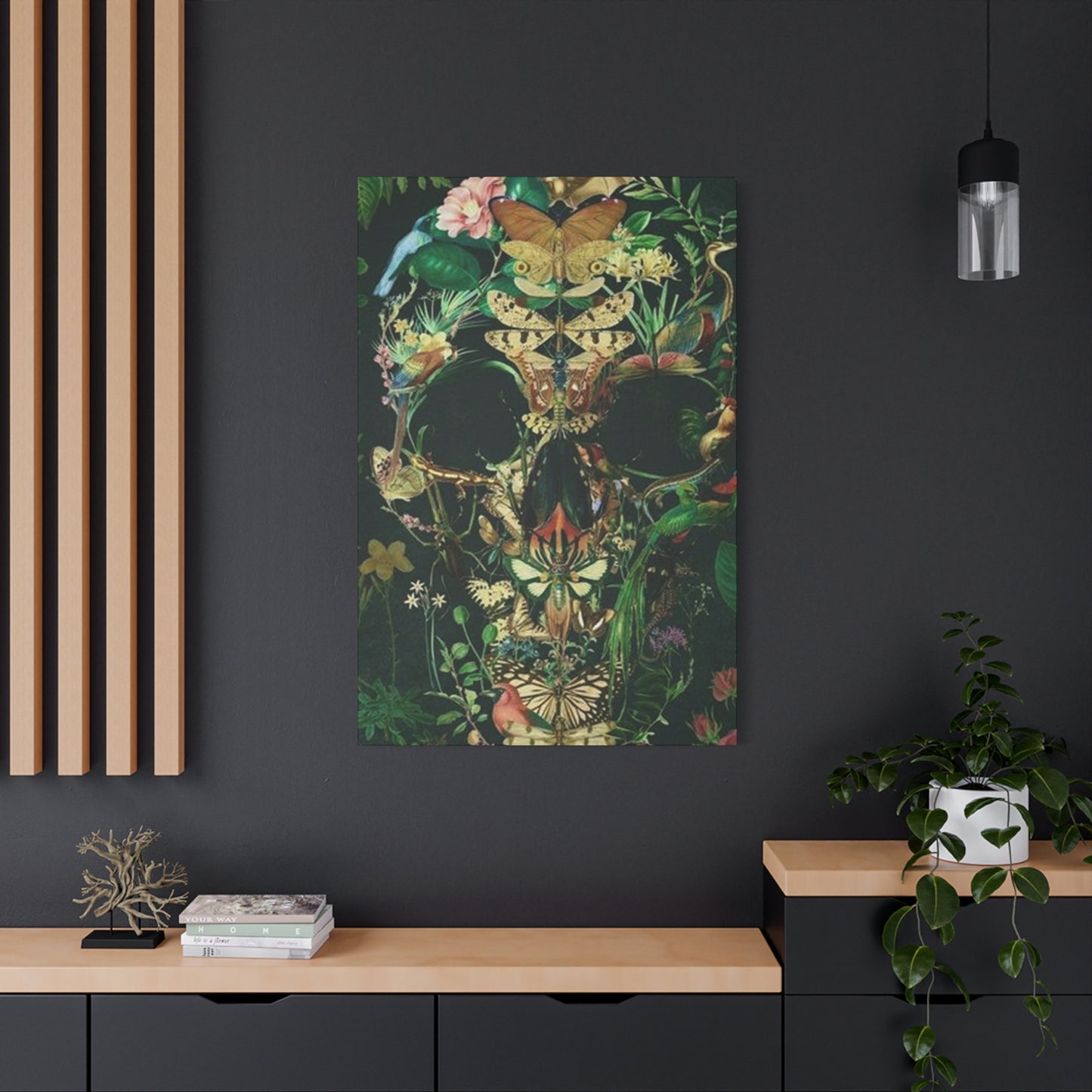Skull Of Flora And Fauna Wall Art & Canvas Prints