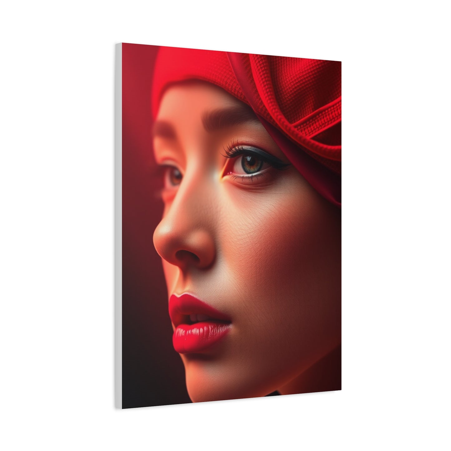 Burgundy Illumination Piece Wall Art & Canvas Print