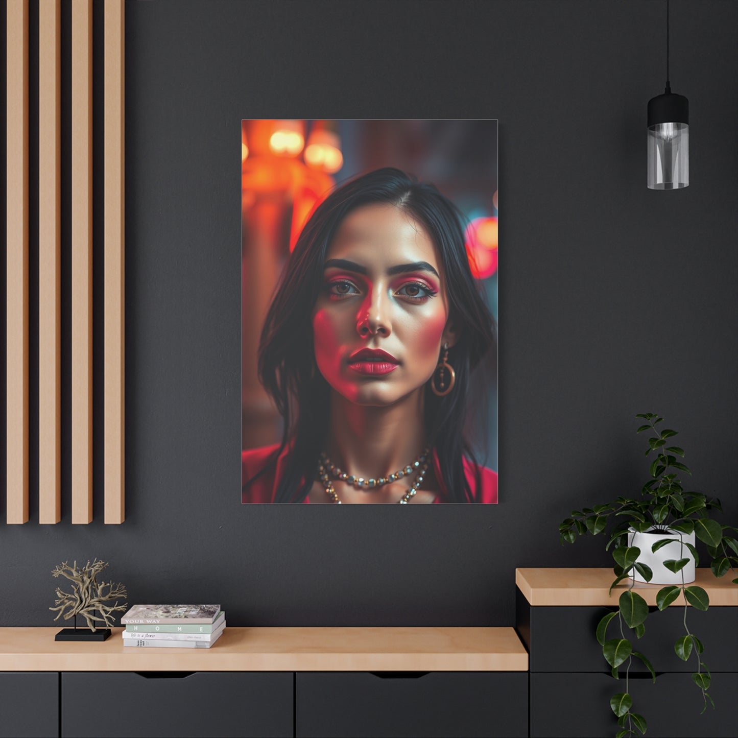 Black & Pink Art Luxury Canvas Wall Art & Canvas Print