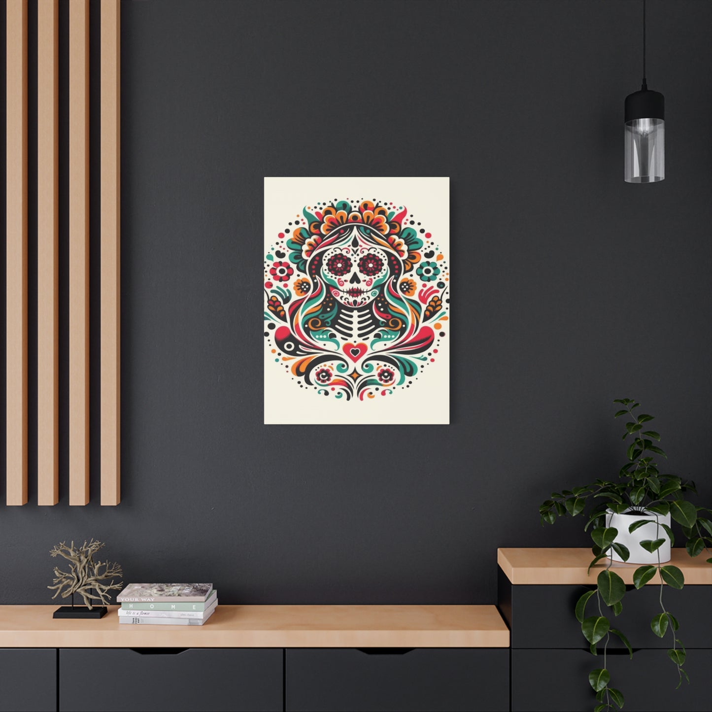 Calavera Kaleidoscope Wall Art & Canvas Prints