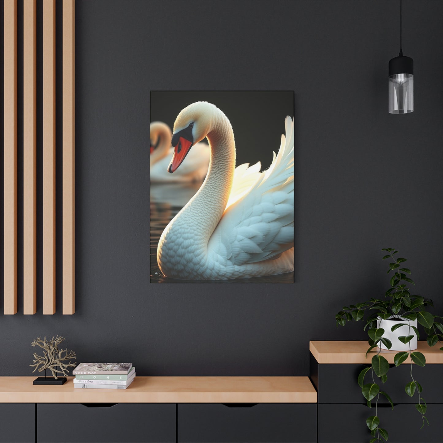 Swan Art Canvas Art 5 Wall Art & Canvas Print