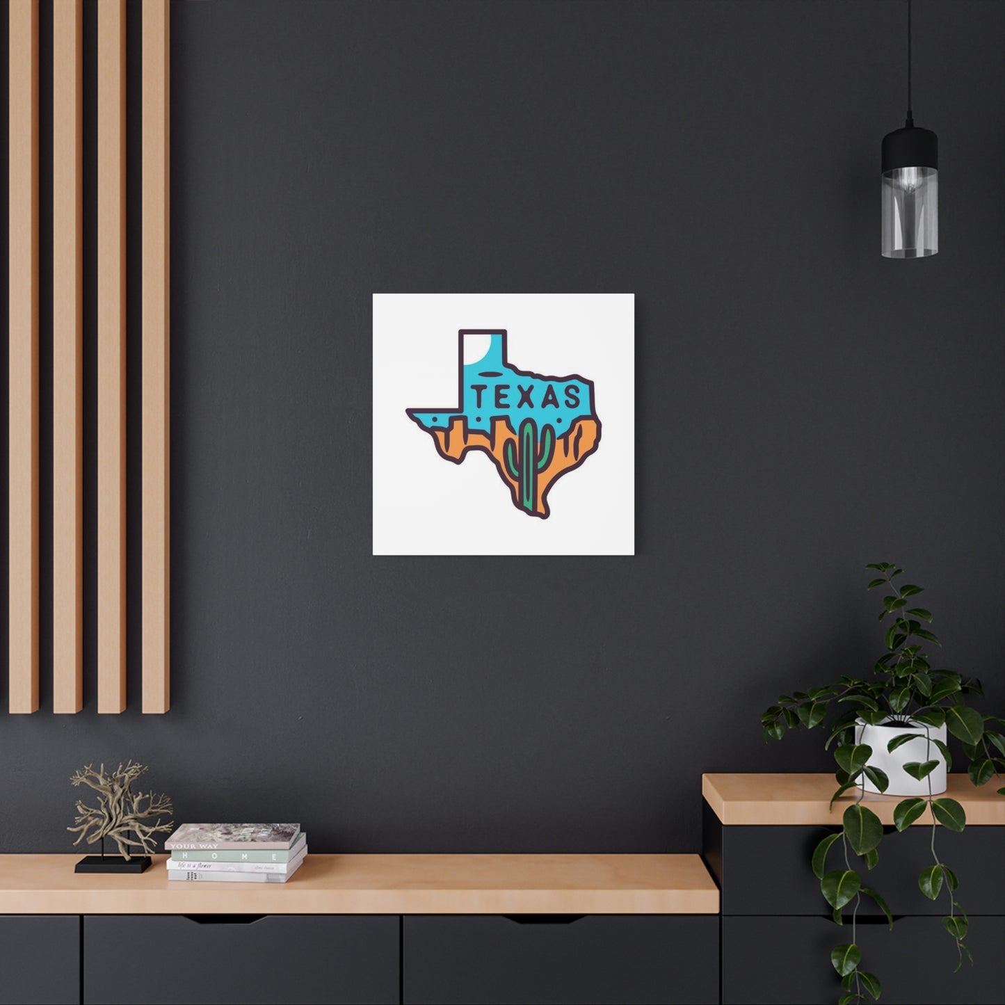 Texas Map Drawing Poster Wall Art & Canvas Prints