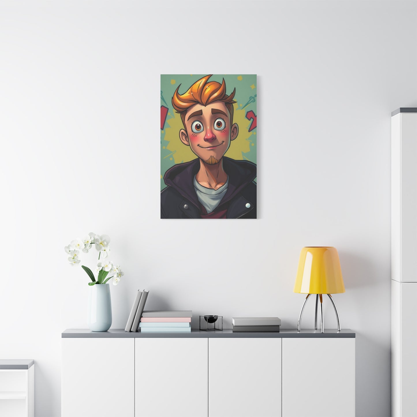 Sophisticated Cartoon Fusion Wall Art & Canvas Print