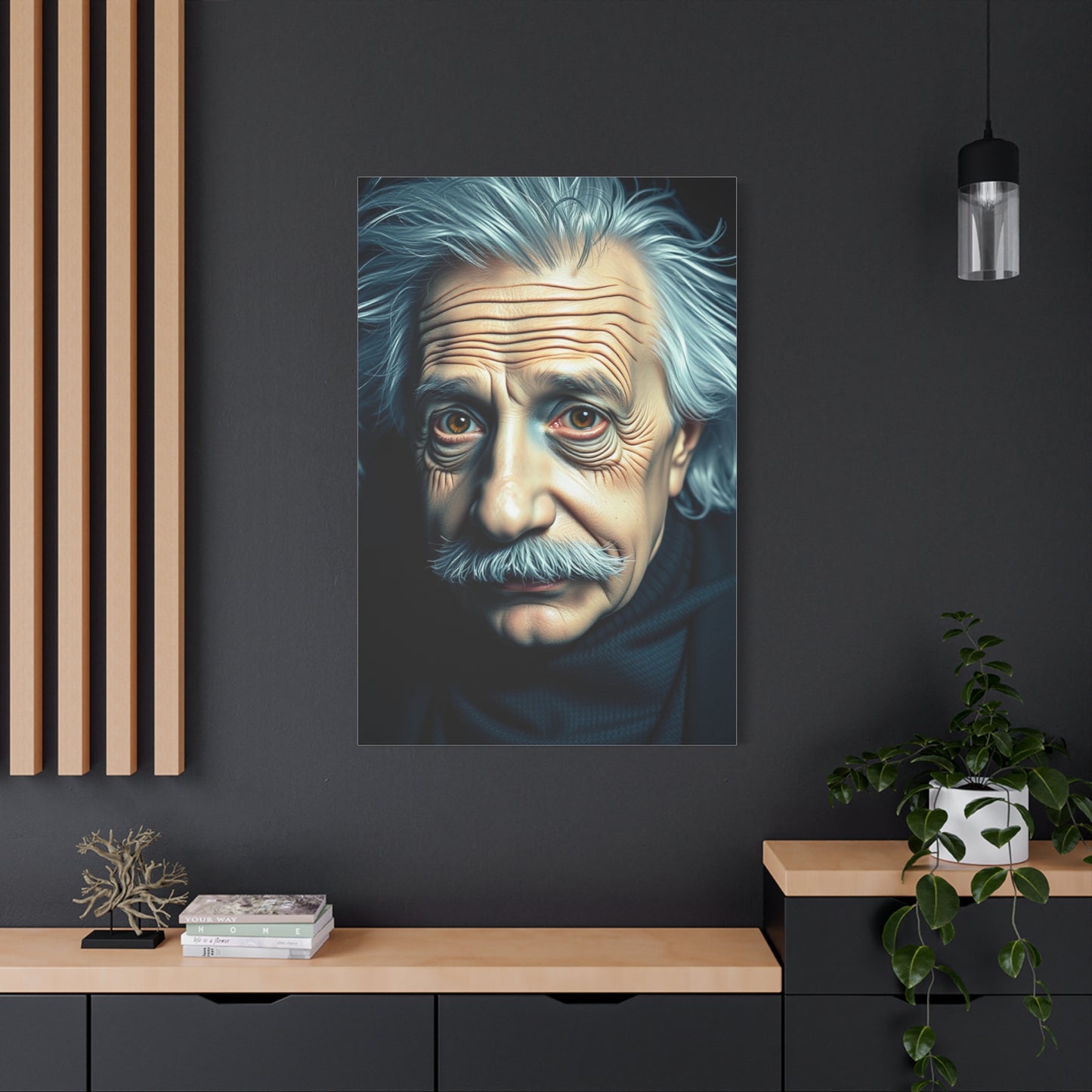 Albert Einstein Art Refined Canvas Wall Art & Canvas Print