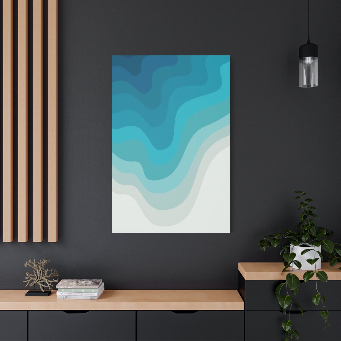 Blue Cool Layers Wall Art & Canvas Prints