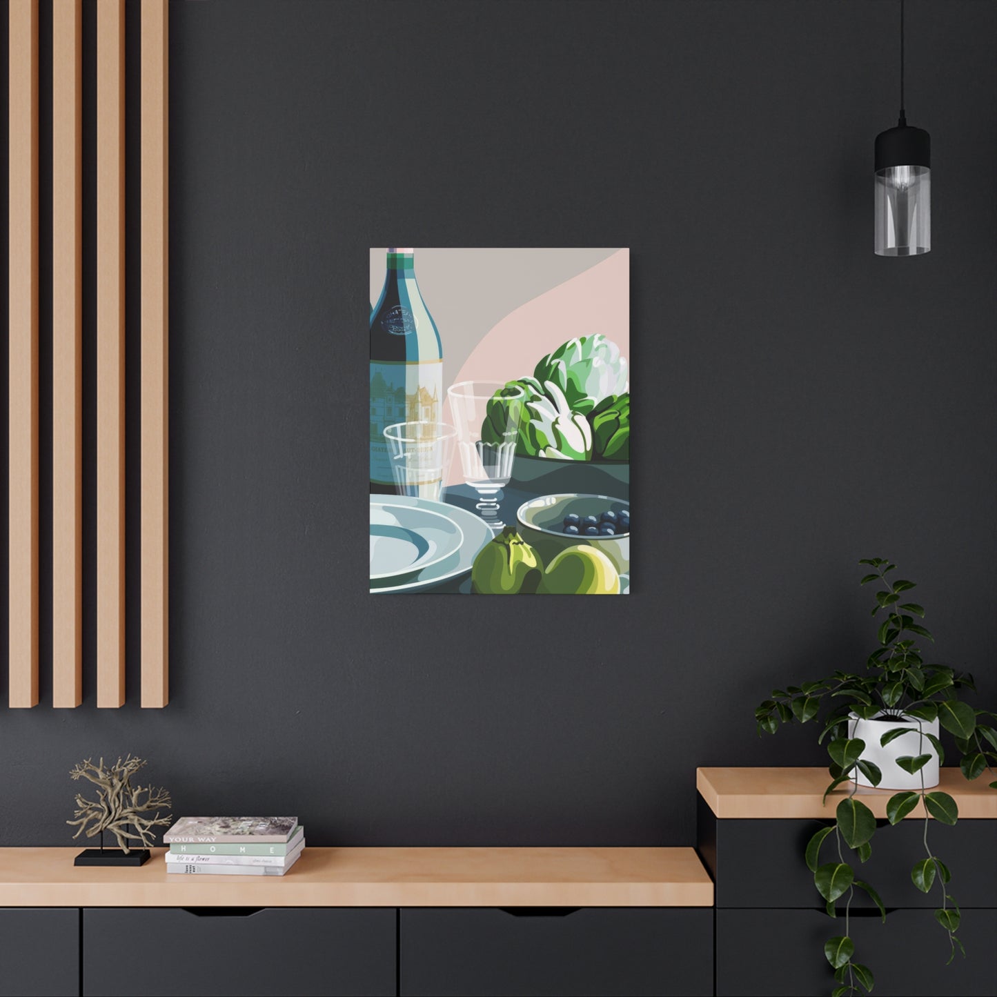 Wine Fruit On Table Wall Art & Canvas Prints