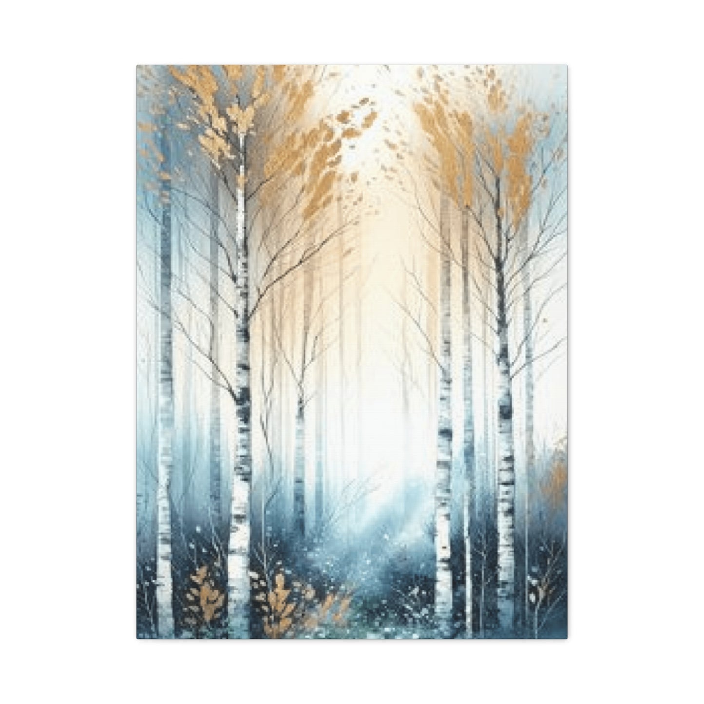 Bright Birch Trees Painting Wall Art & Canvas Prints