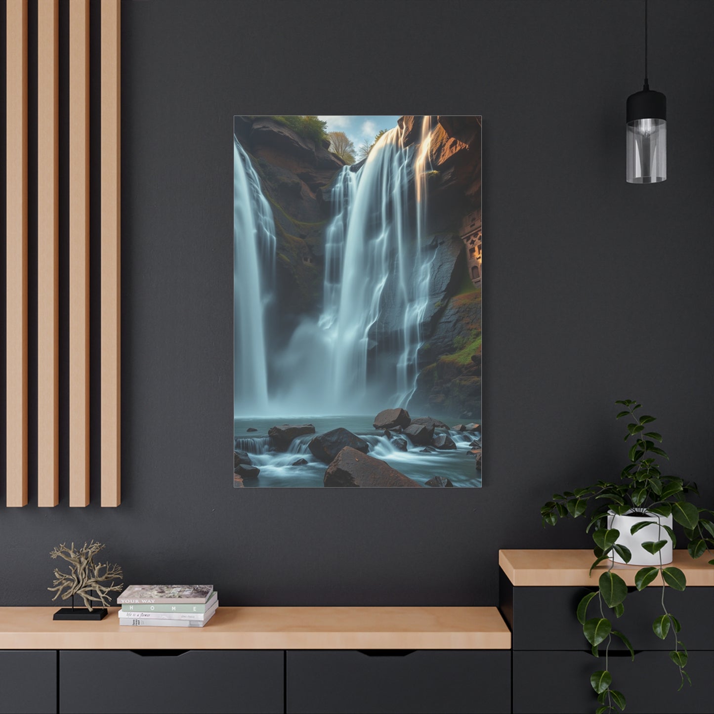 Ethereal Torrent Composition Wall Art & Canvas Print