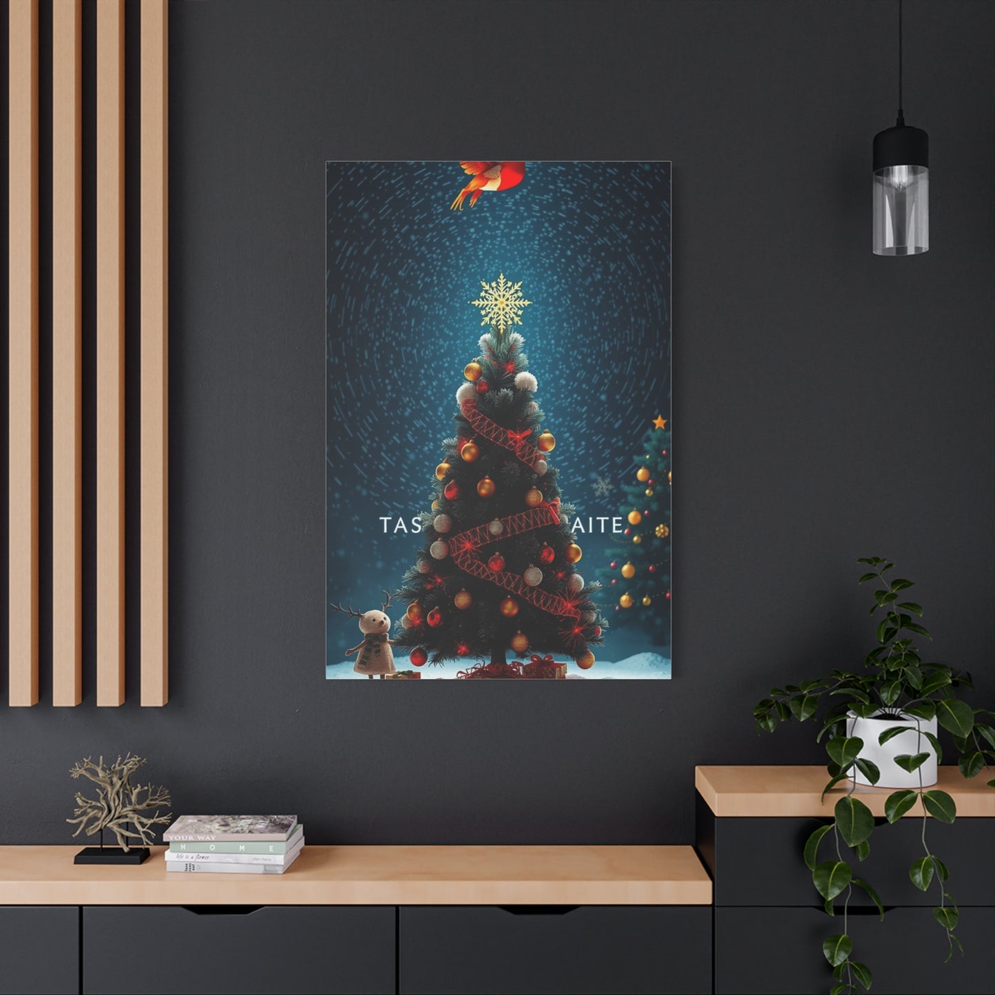Black Christmas Art Supreme Canvas Wall Art & Canvas Print