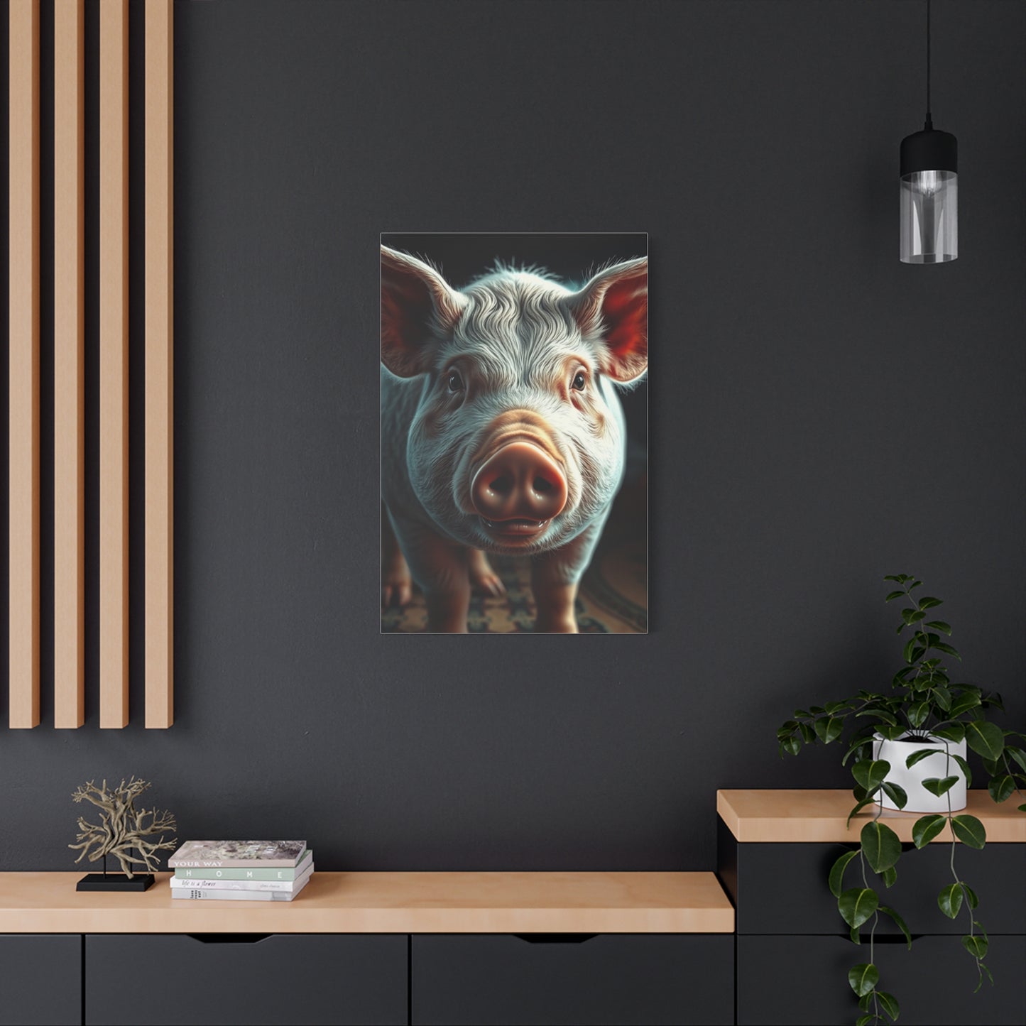 Pig Art Canvas Art 8 Wall Art & Canvas Print