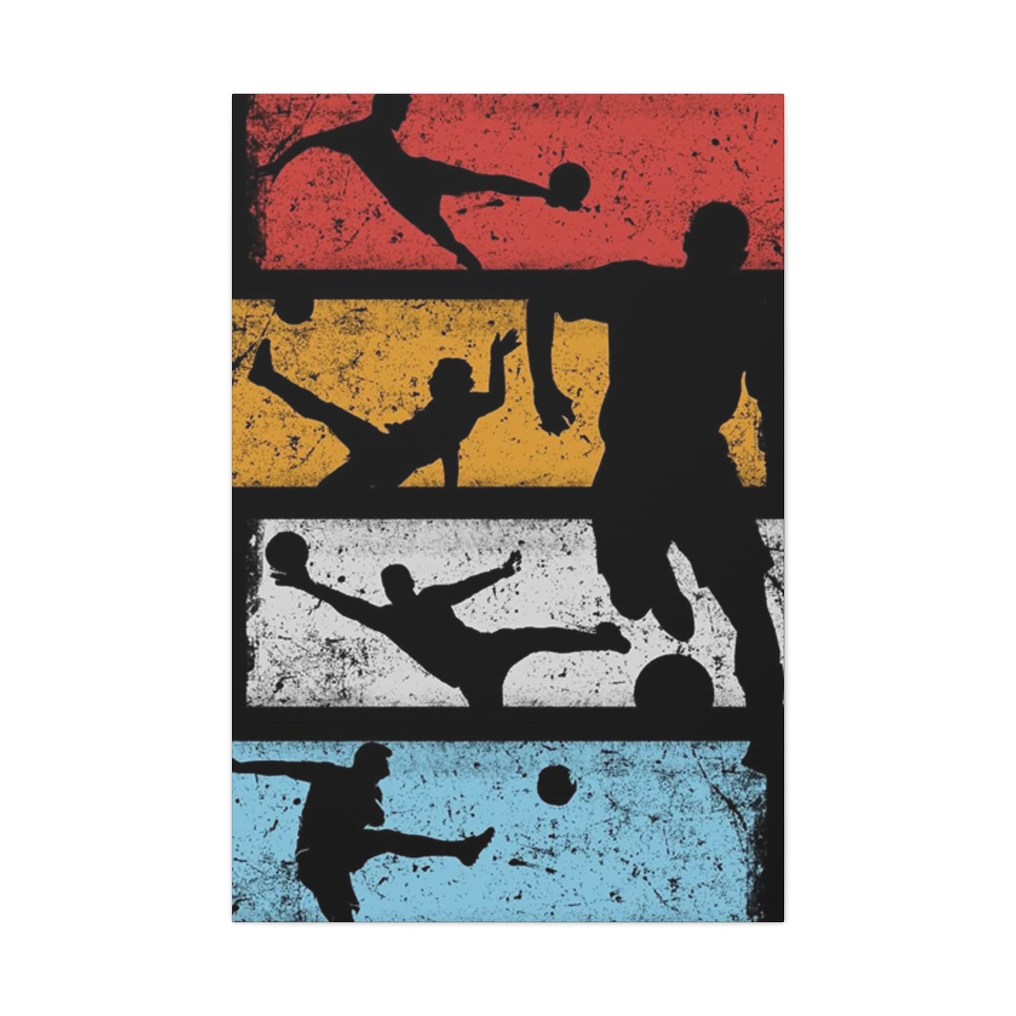Silhouettes Of Football Wall Art & Canvas Prints