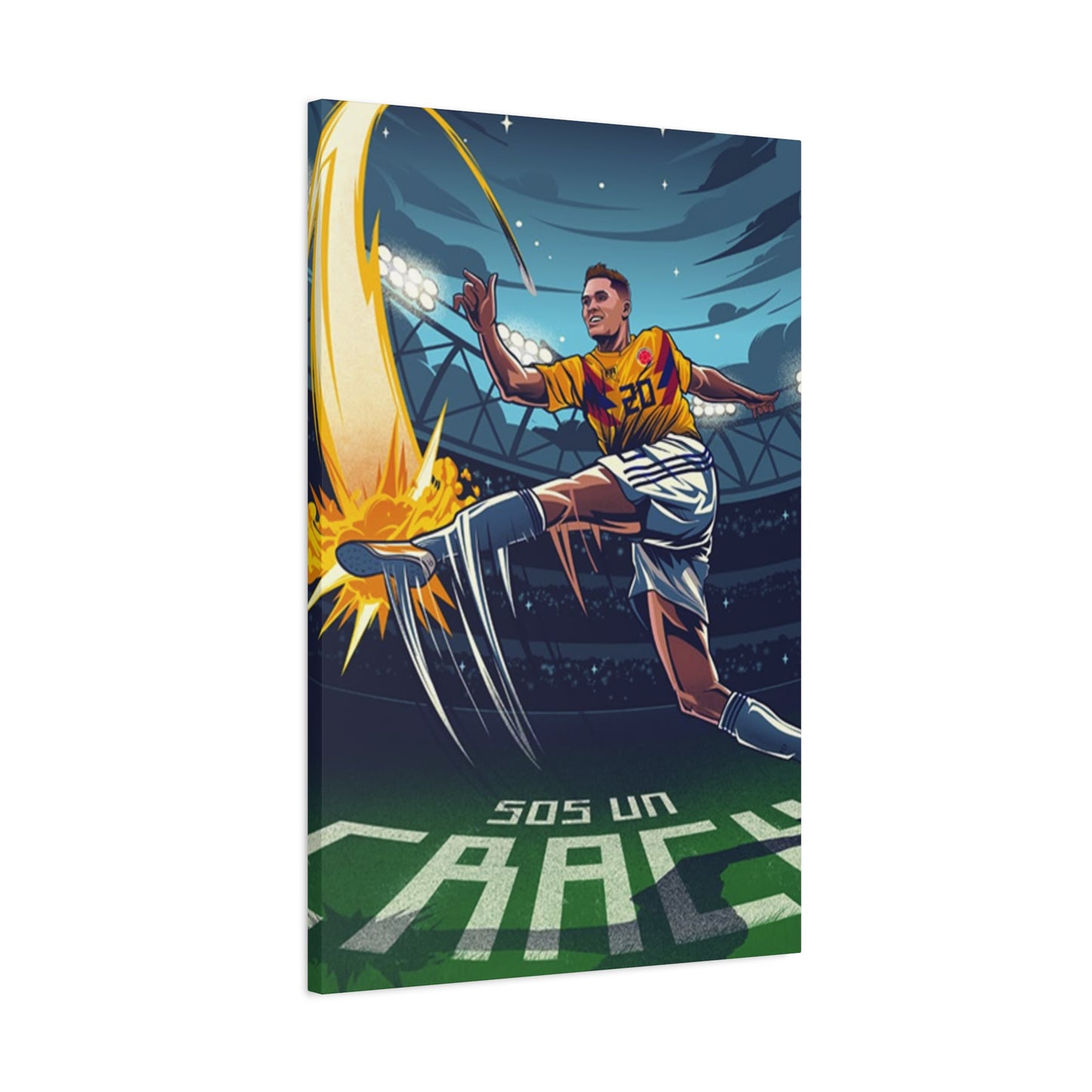 Animation Of Football Players Wall Art & Canvas Prints