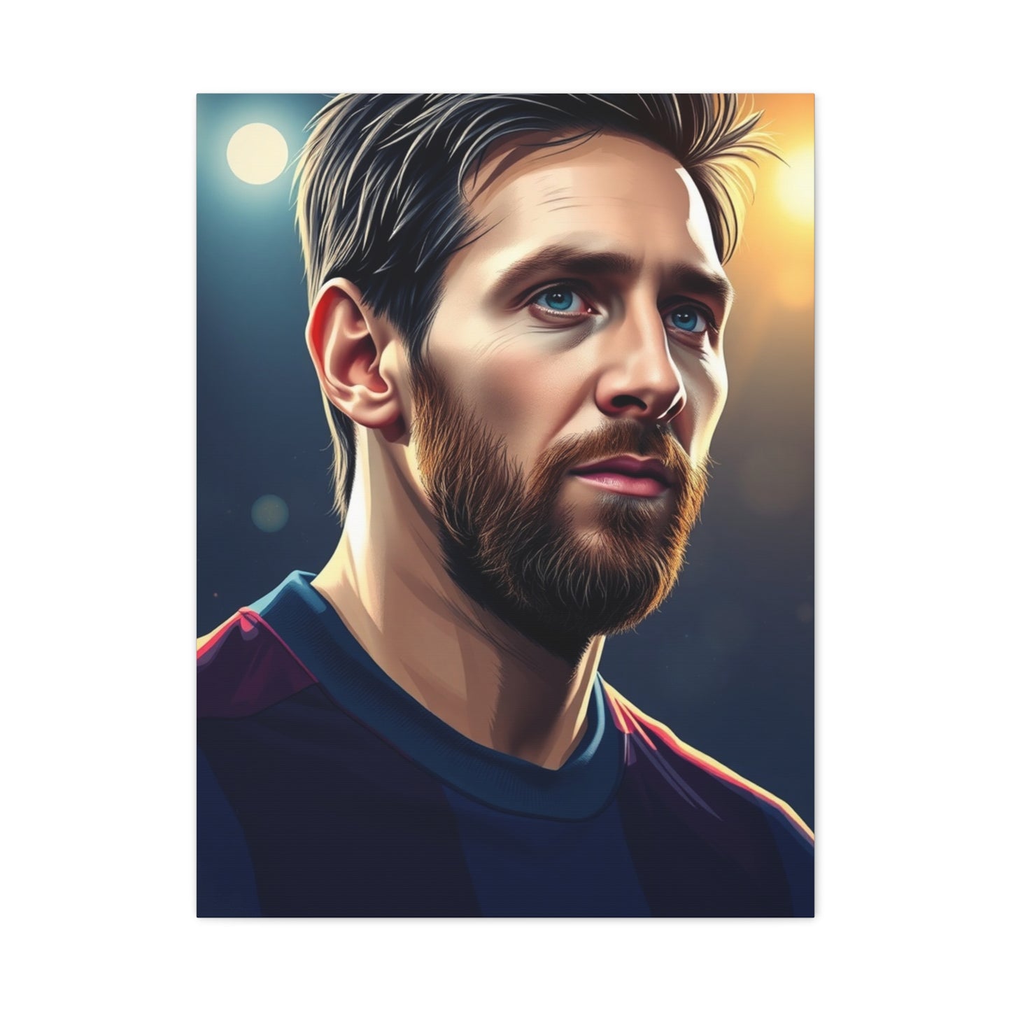Lionel Messi Illustration Art Premium Canvas 20 Wall Art & Canvas Print