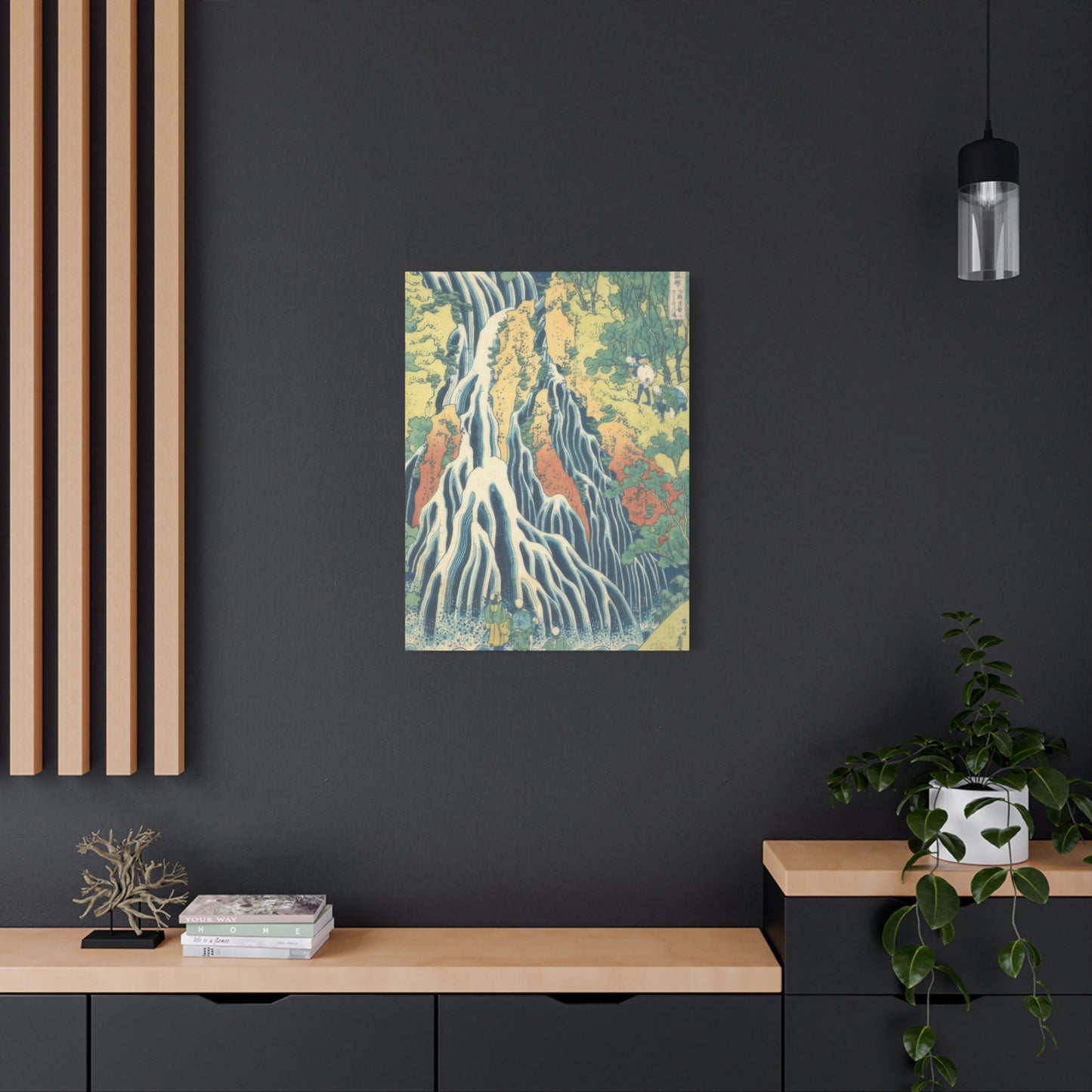 Katsushika Hokusai Kirifuri Waterfall At Mount Kurokami In Shimotsuke Province Wall Art & Canvas Prints