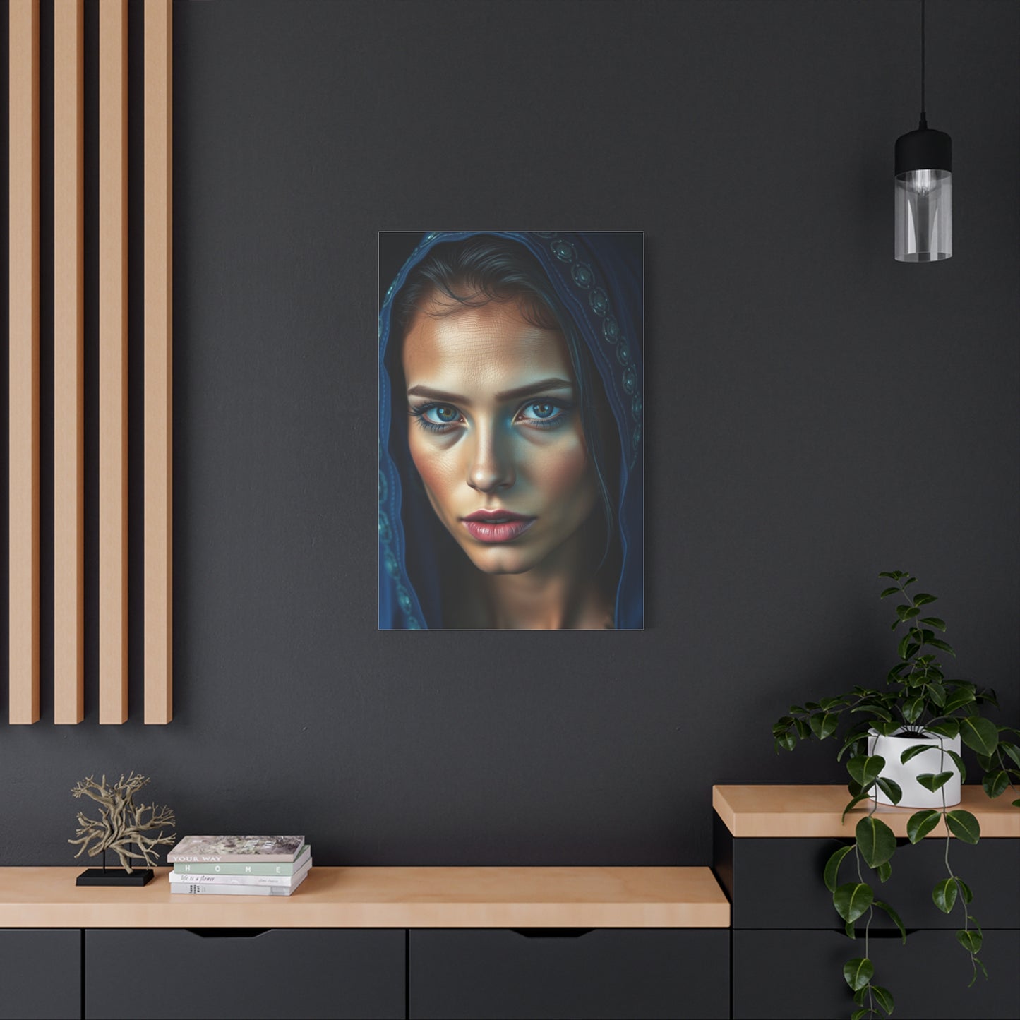 Cerulean Harmony Canvas Wall Art & Canvas Print