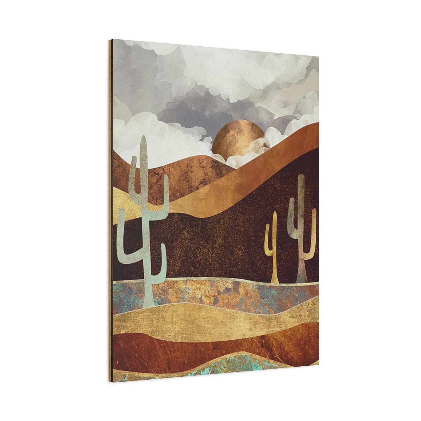Large Cactus In Desert Wall Art & Canvas Prints
