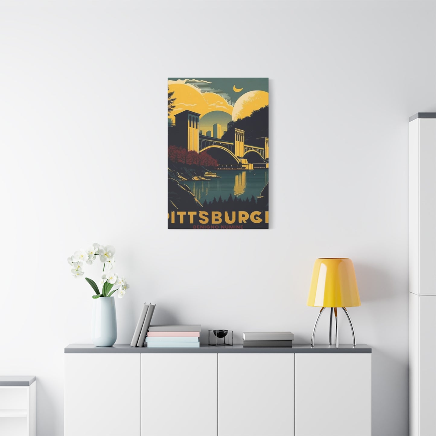 Night Sky Pittsburgh Poster Wall Art & Canvas Prints