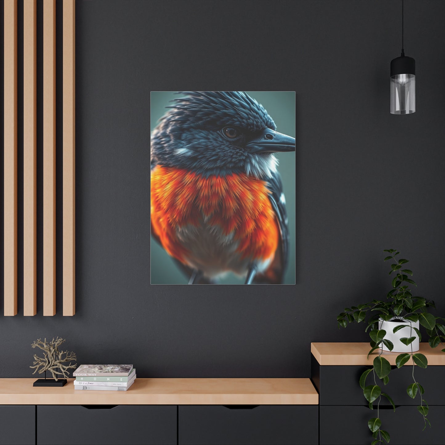Plumed Elegance Artistry Wall Art & Canvas Print