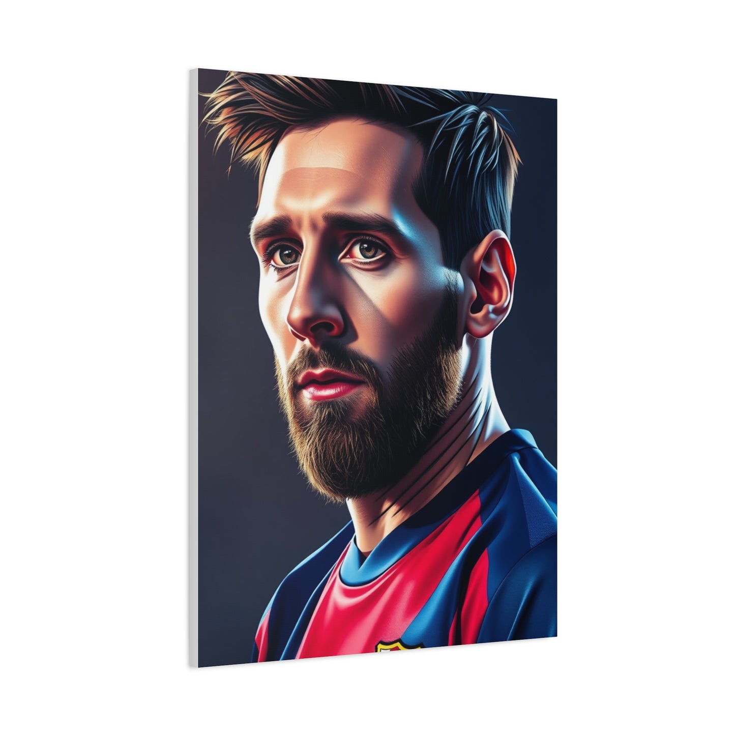 Lionel Messi Illustration Art Premium Canvas 17 Wall Art & Canvas Print