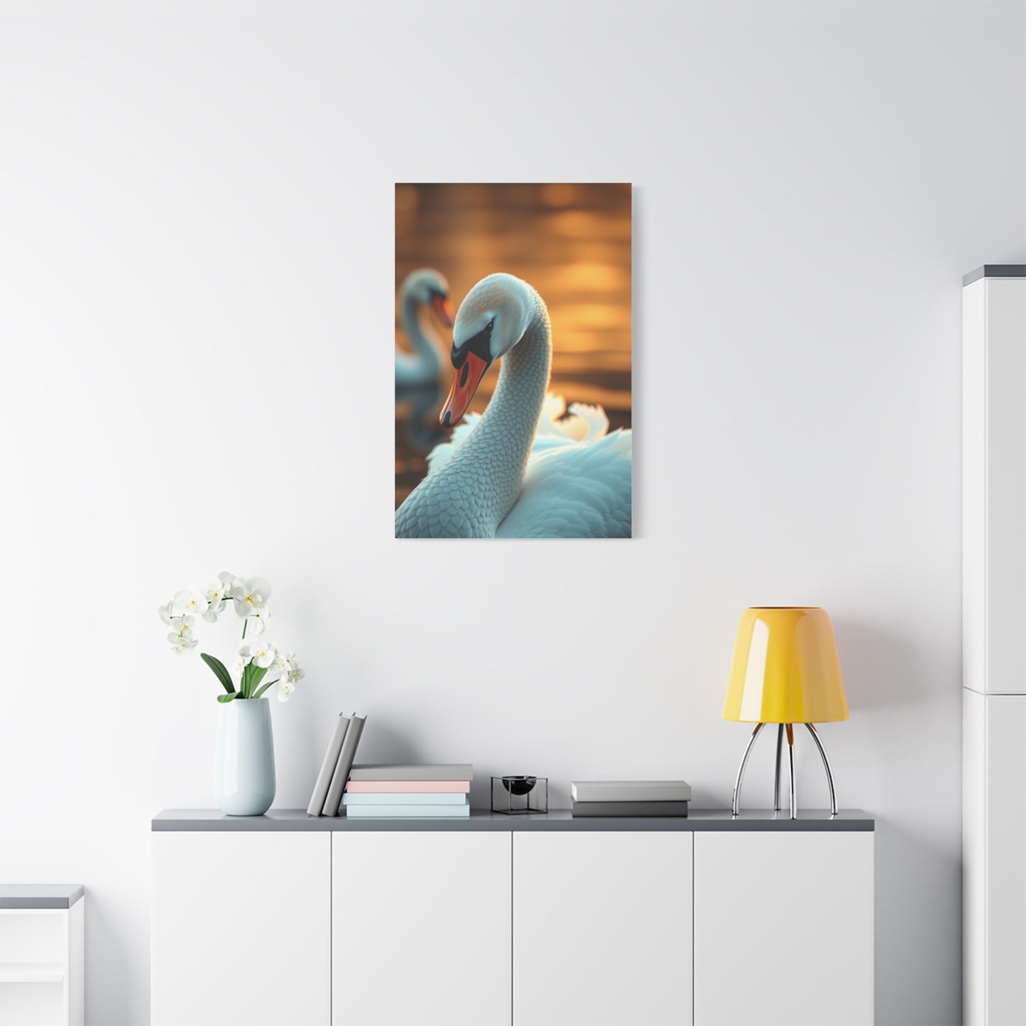Swan Art Canvas Art 2 Wall Art & Canvas Print