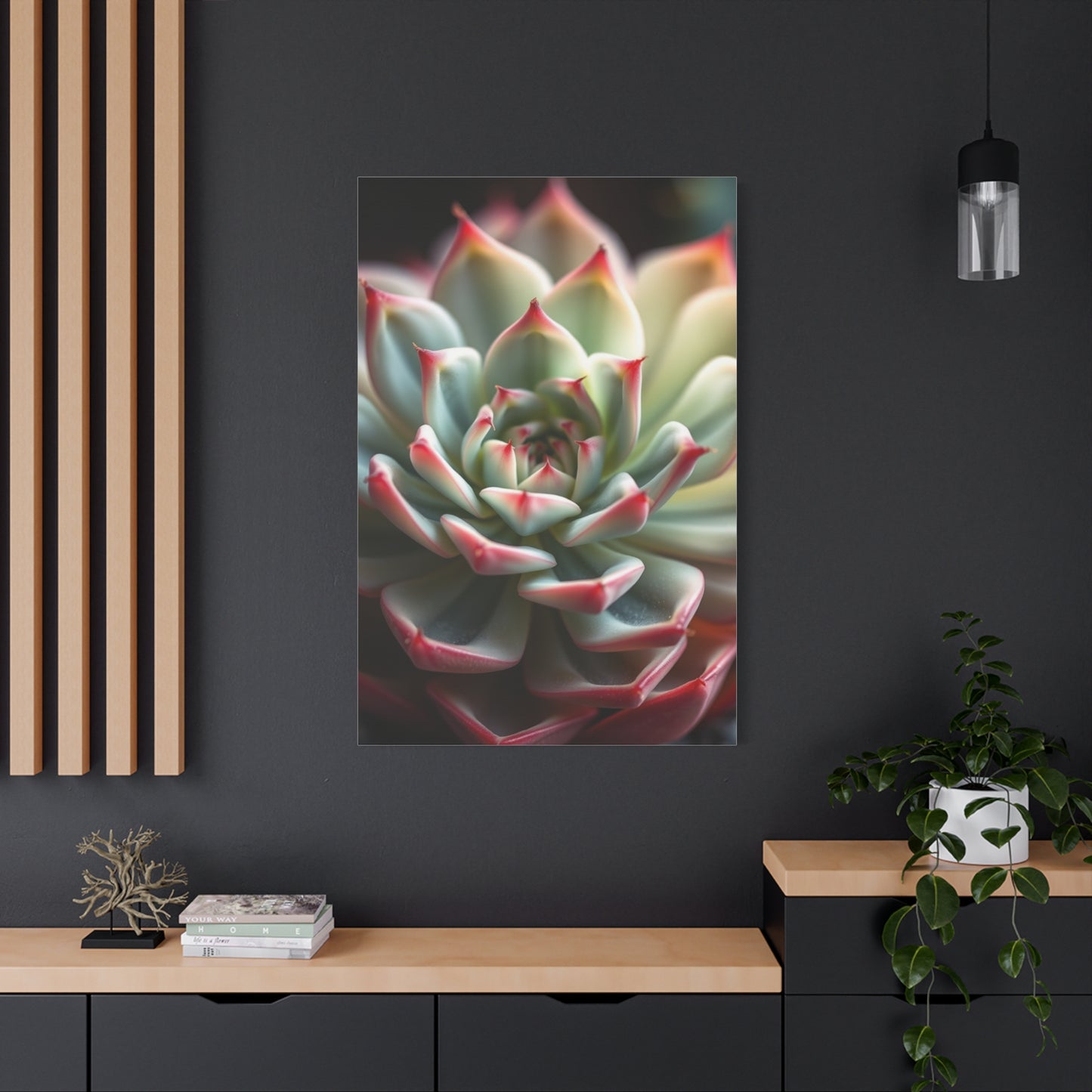 Succulent Art Refined Canvas Wall Art & Canvas Print