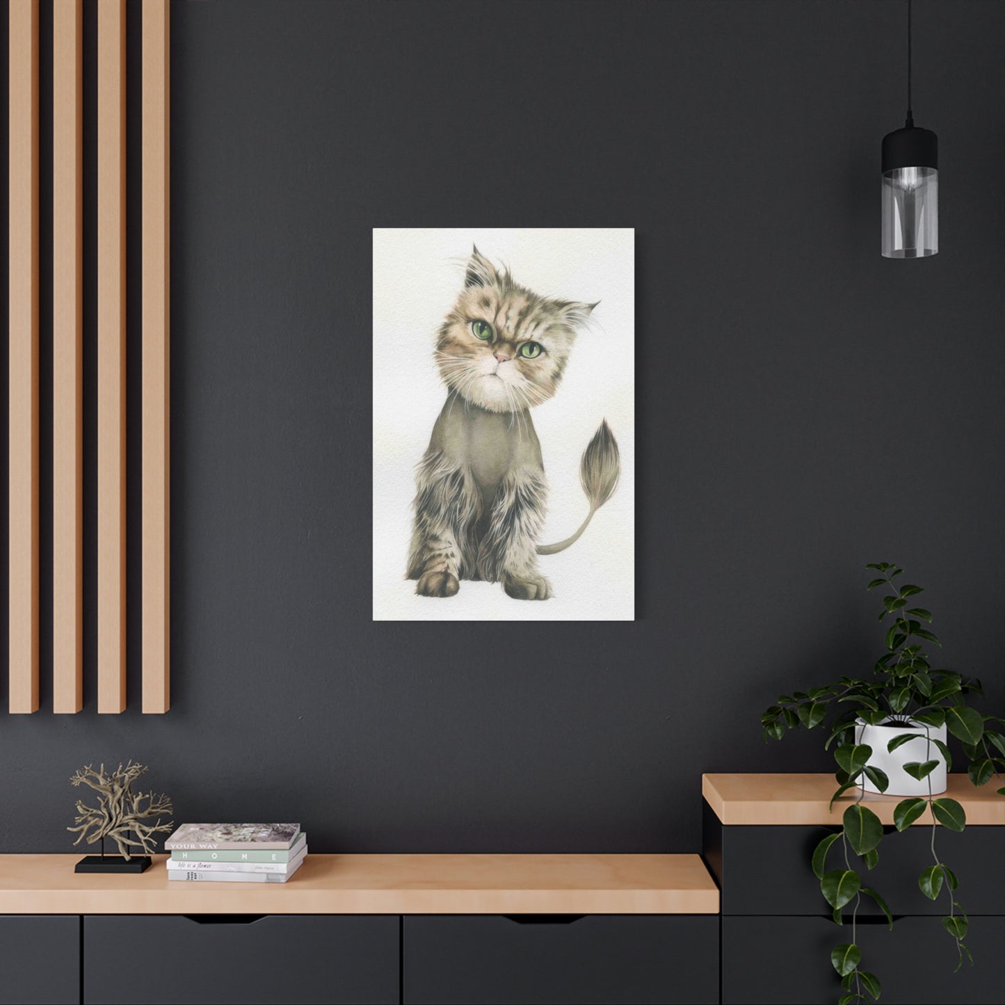 Grace Pop Cat Portrait Wall Art & Canvas Prints