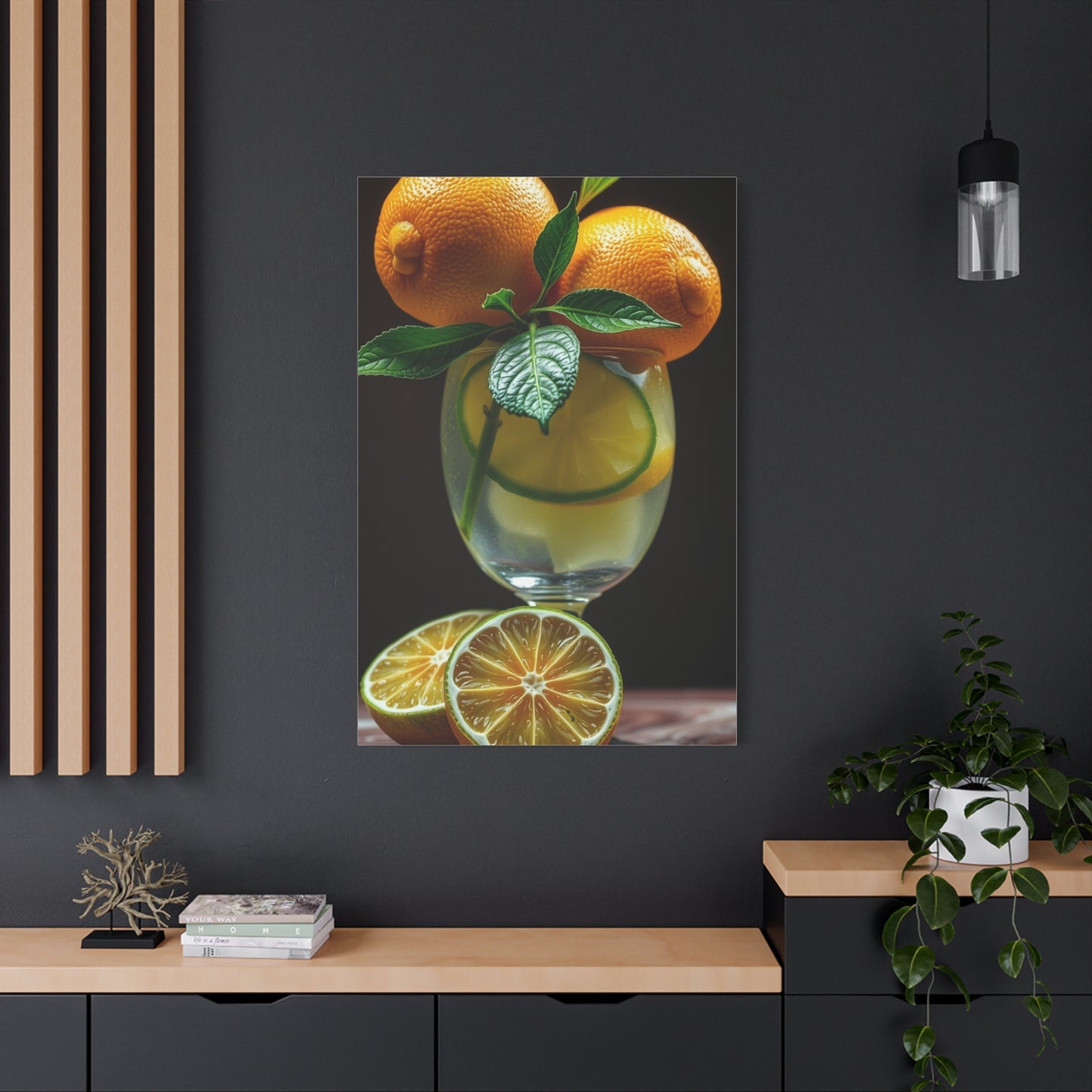 Masterpiece Lemon & Lime Art Vision Wall Art & Canvas Print