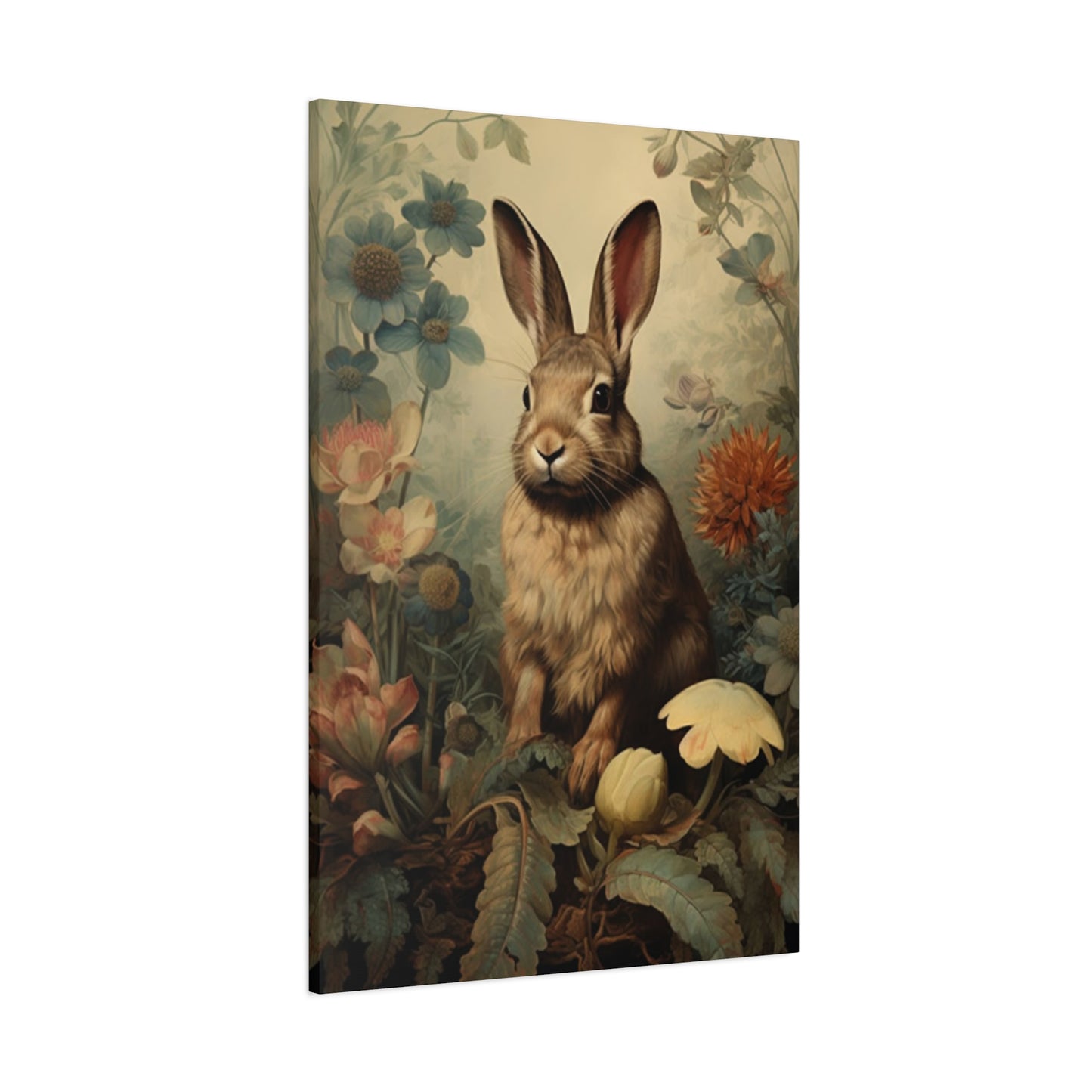 Flora, Fauna & Small White Rabbit Wall Art & Canvas Prints