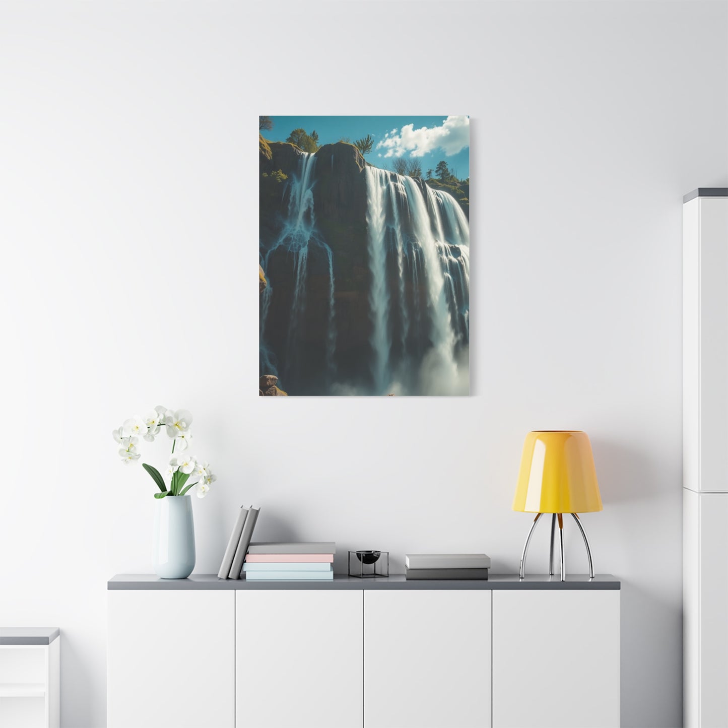 Disassembled Waterfall Reverie Wall Art & Canvas Print