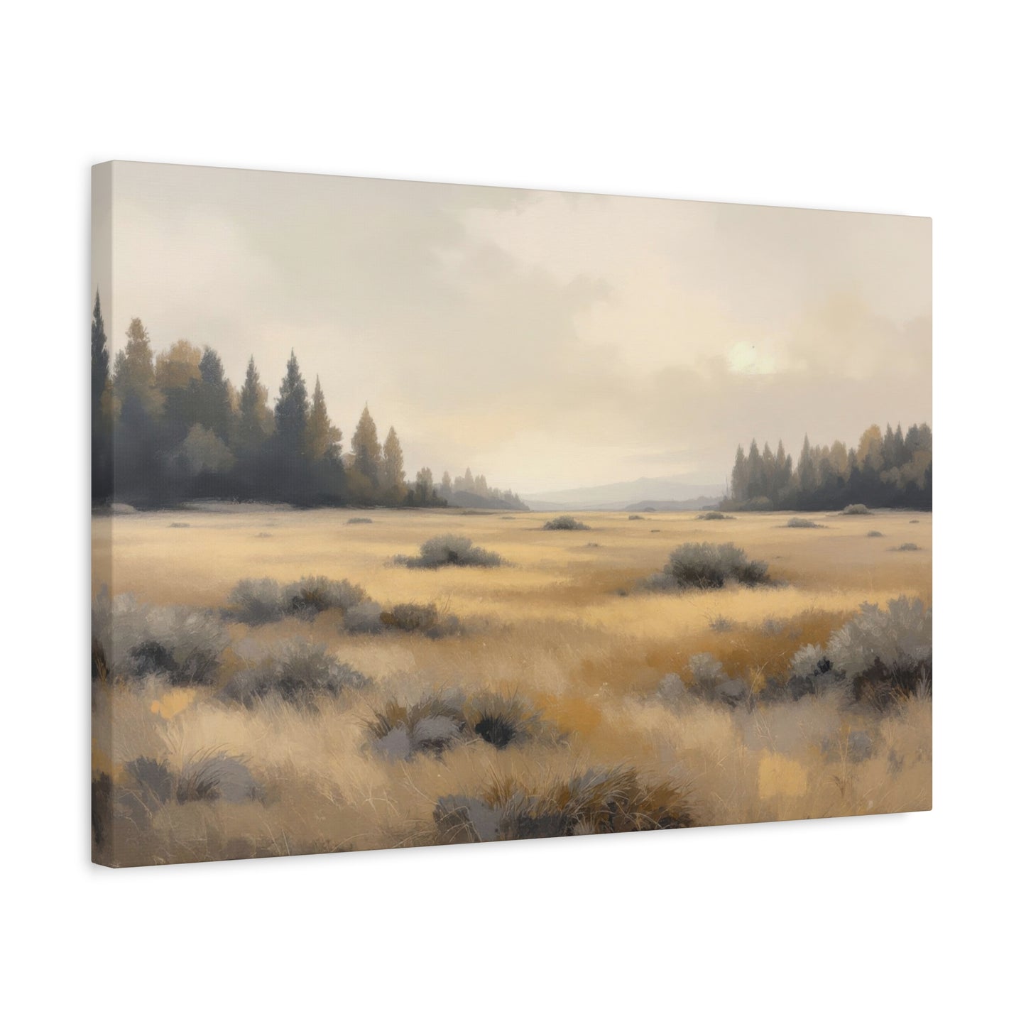 Golden Meadow at Dawn Wall Art & Canvas Prints