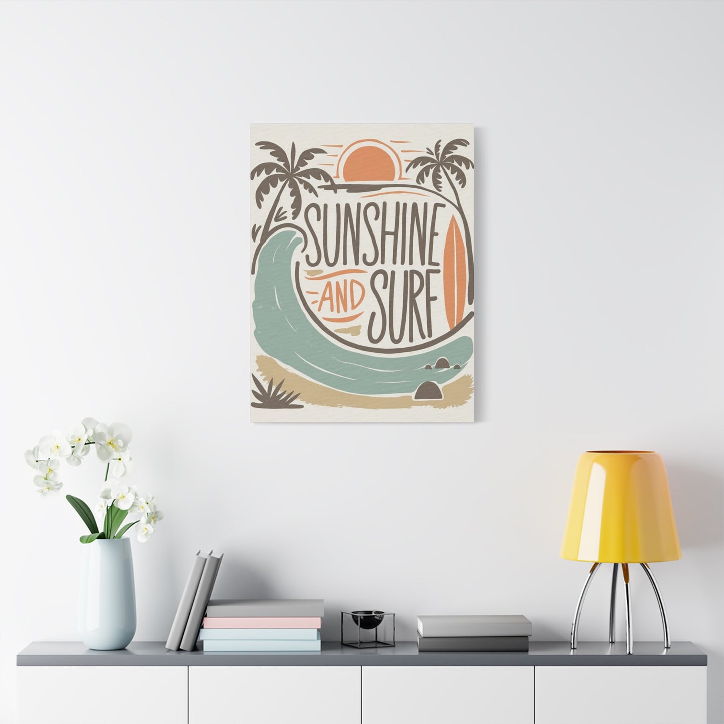 Sunshine And Surf Painting Wall Art & Canvas Prints