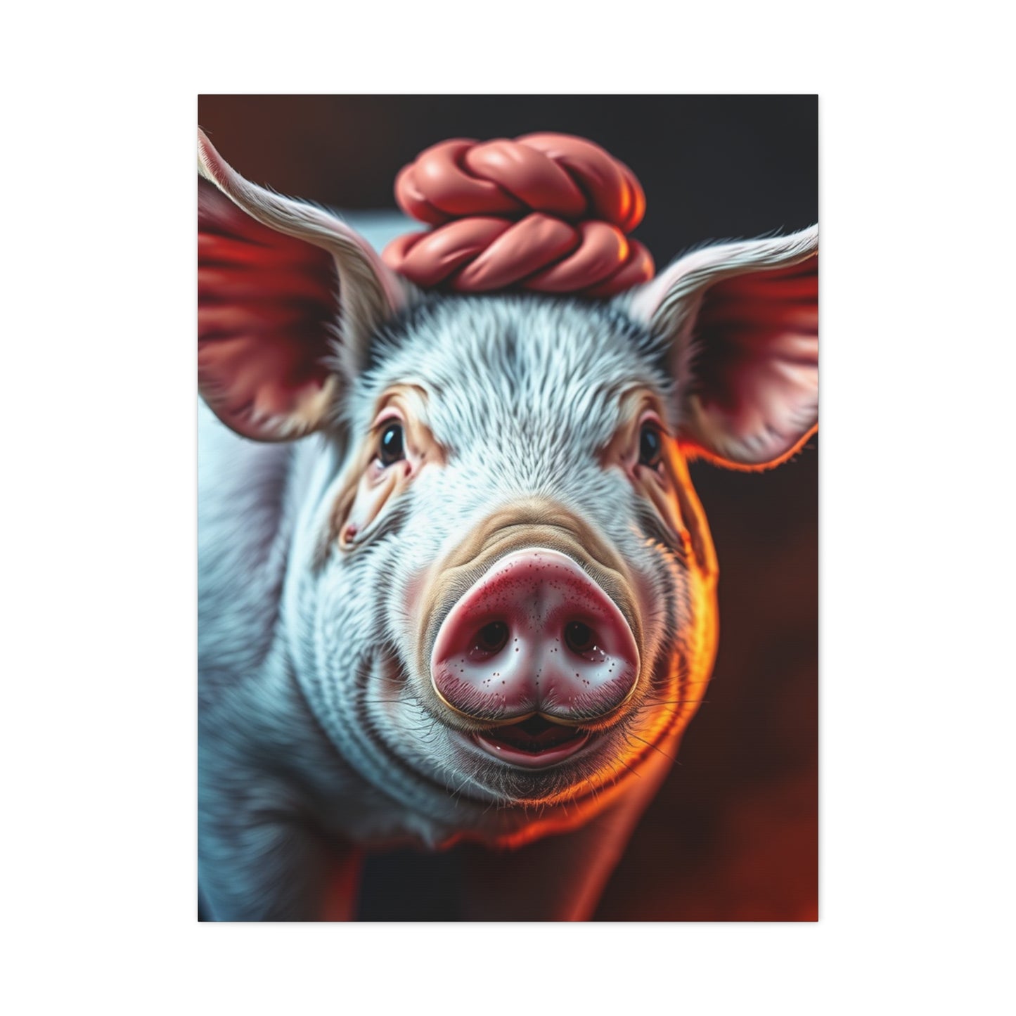 Pig Art Canvas Art 7 Wall Art & Canvas Print
