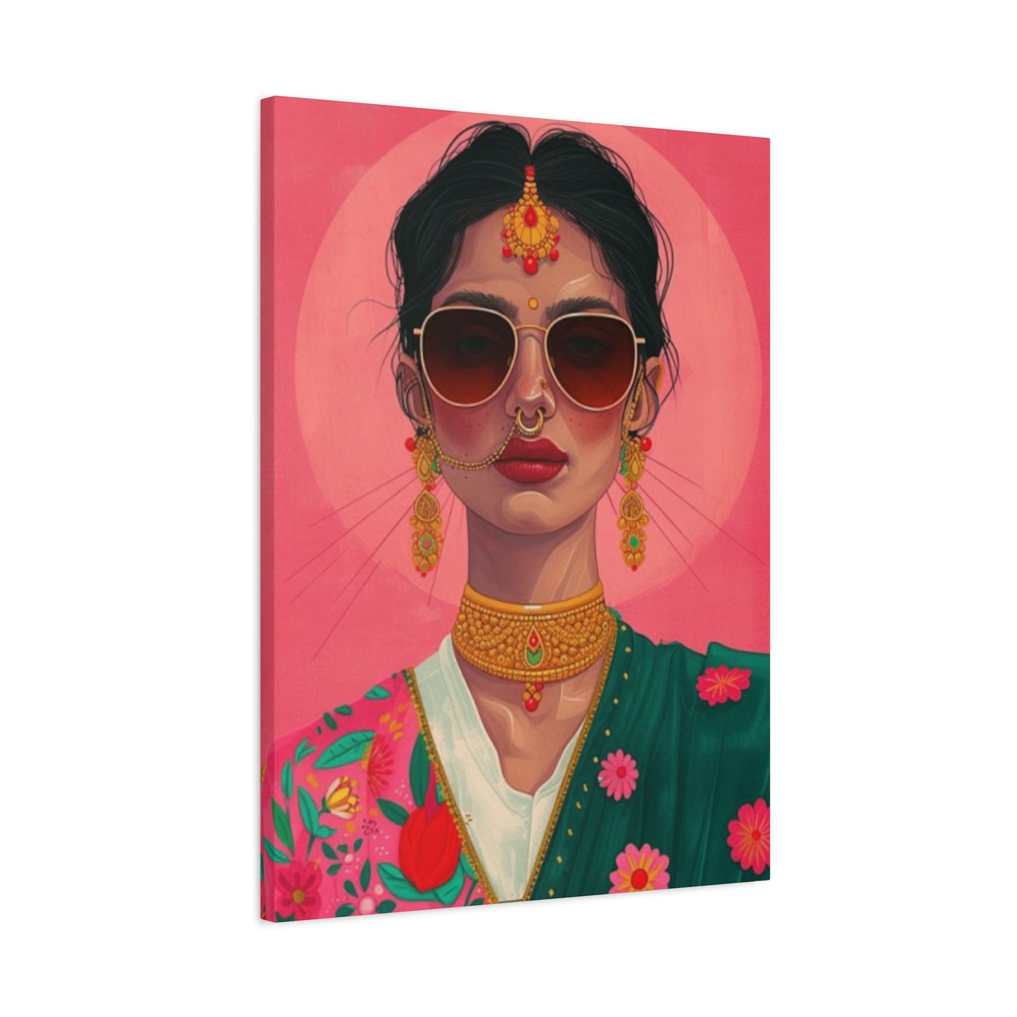 Indian Women In Traditional Dress Wall Art & Canvas Prints