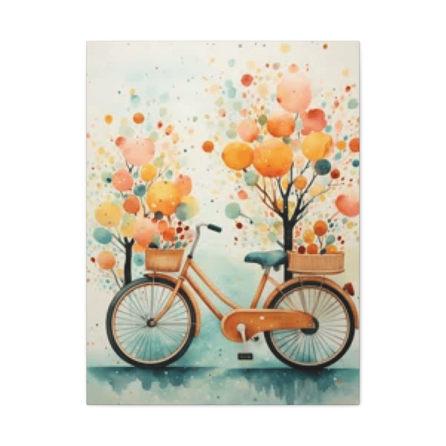 Bicycle and Balloons Wall Art & Canvas Prints