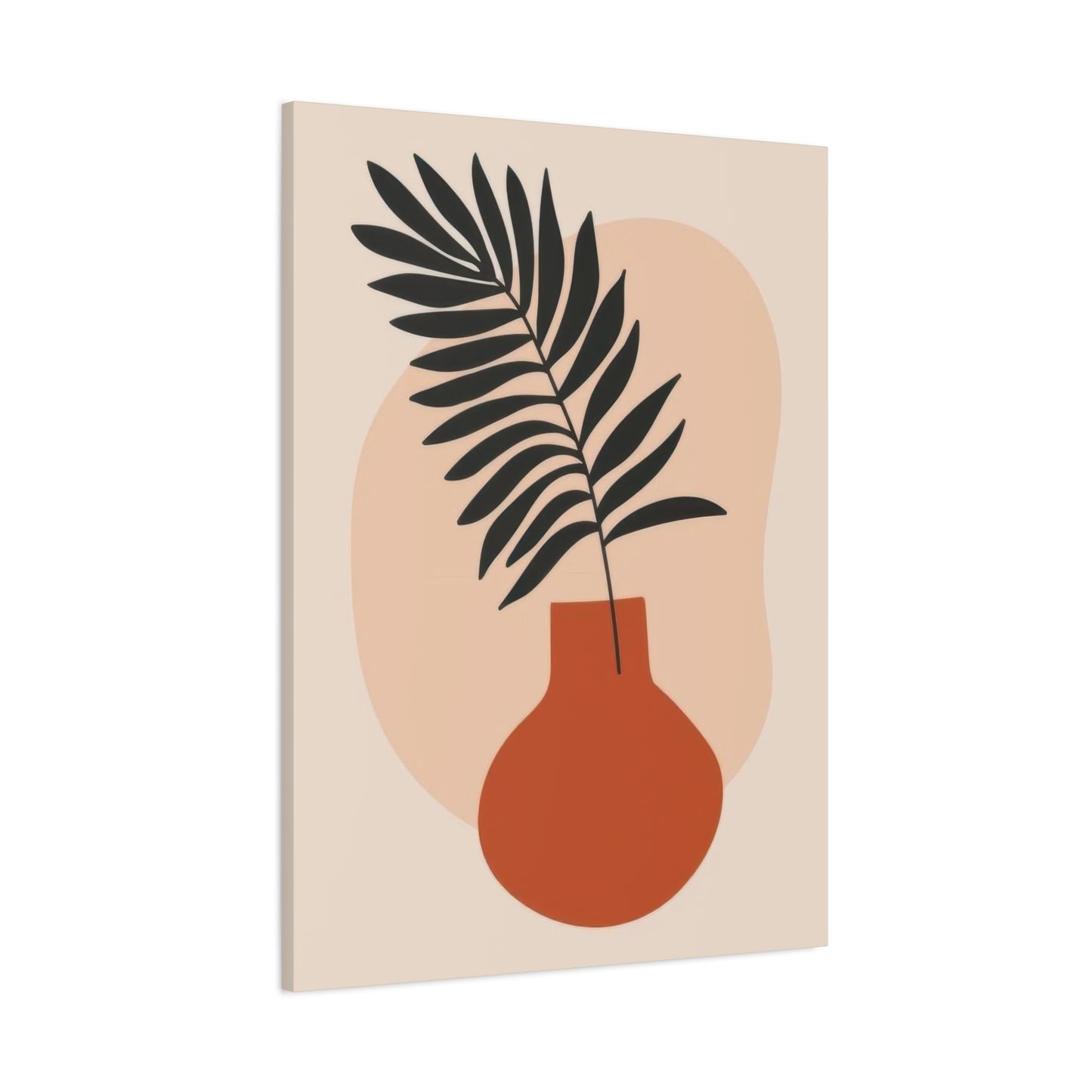 Orange Vase Abstract Earth Tones Wall Art & Canvas Prints