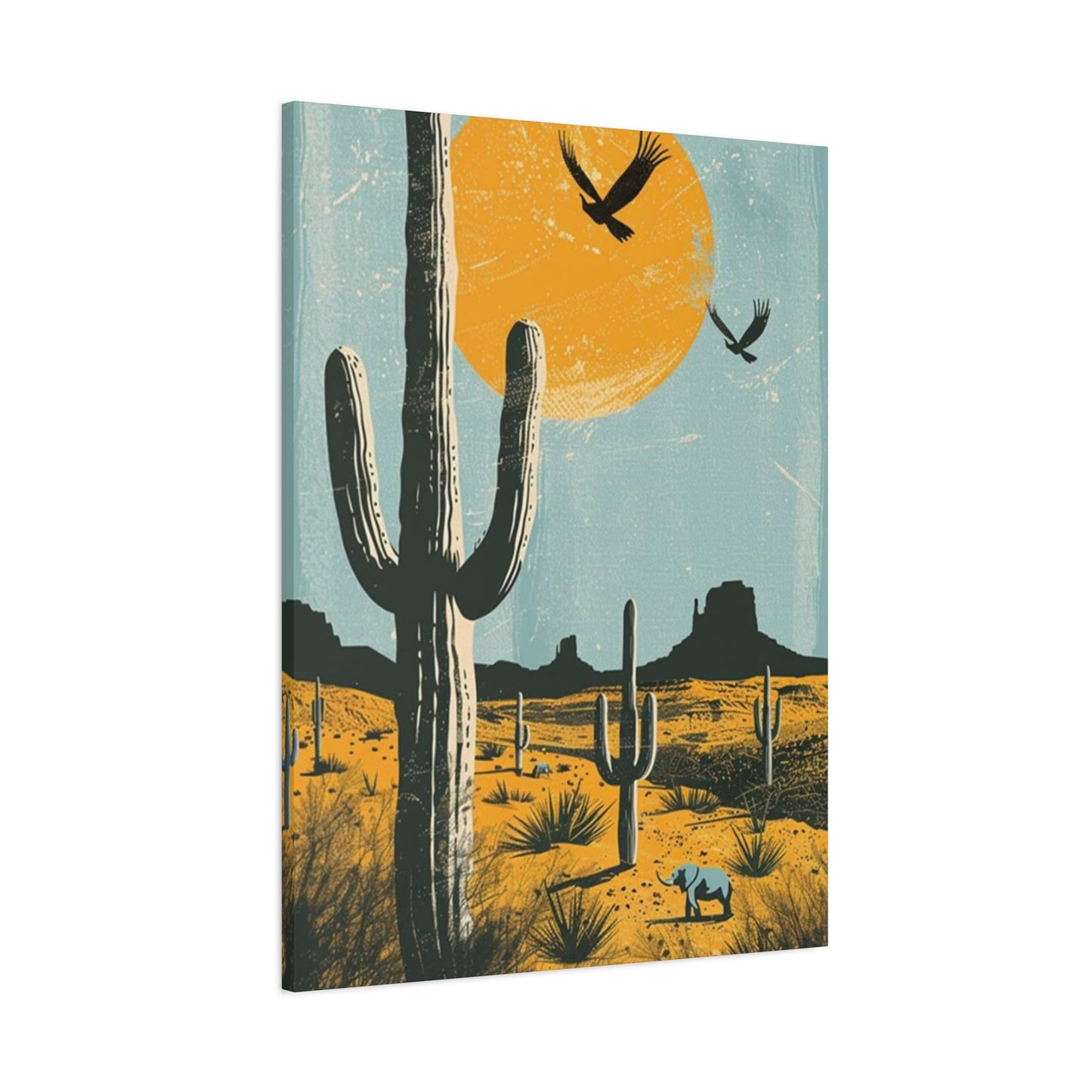 Huge Cactus In Arizona Wall Art & Canvas Prints