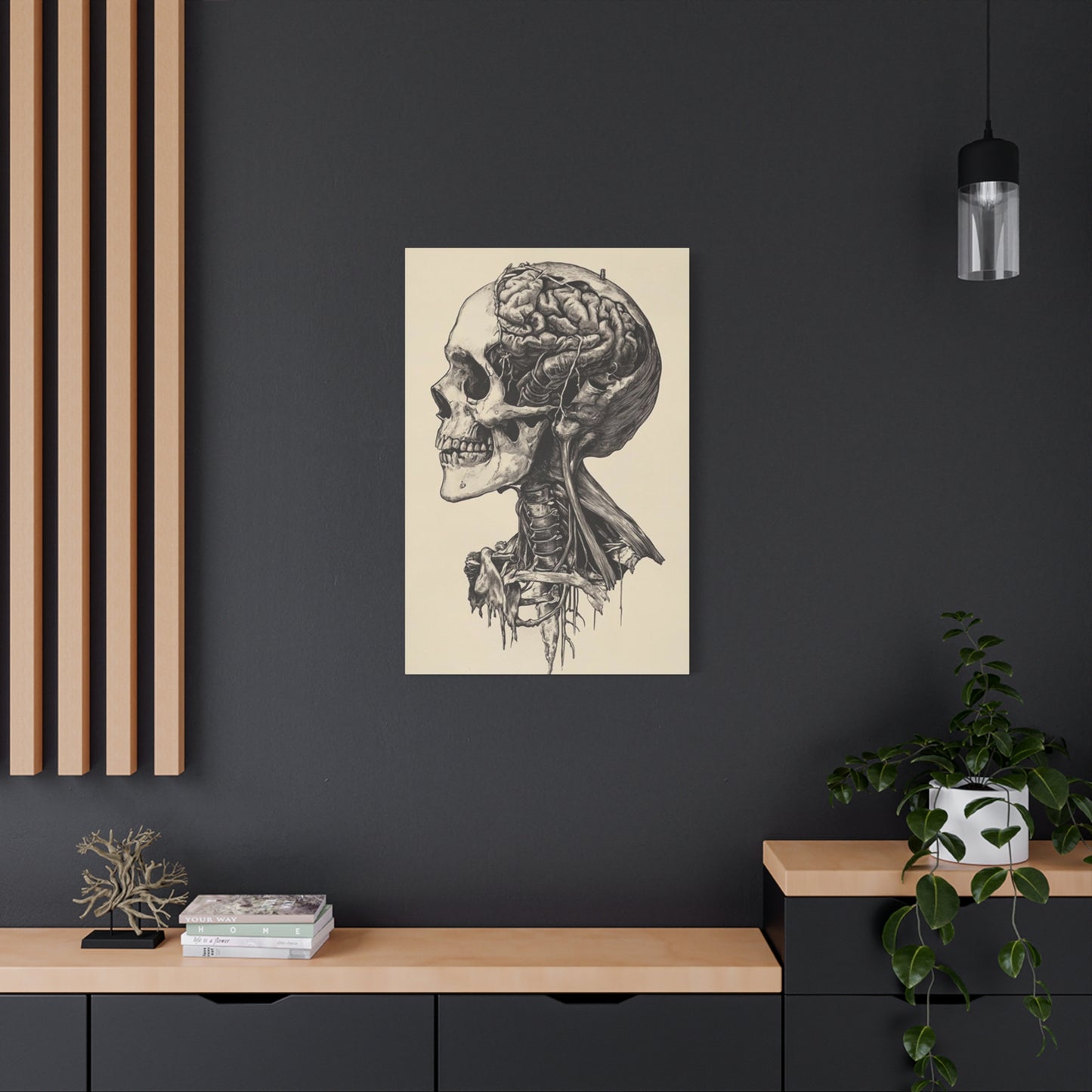 Brain In Skull Wall Art & Canvas Prints