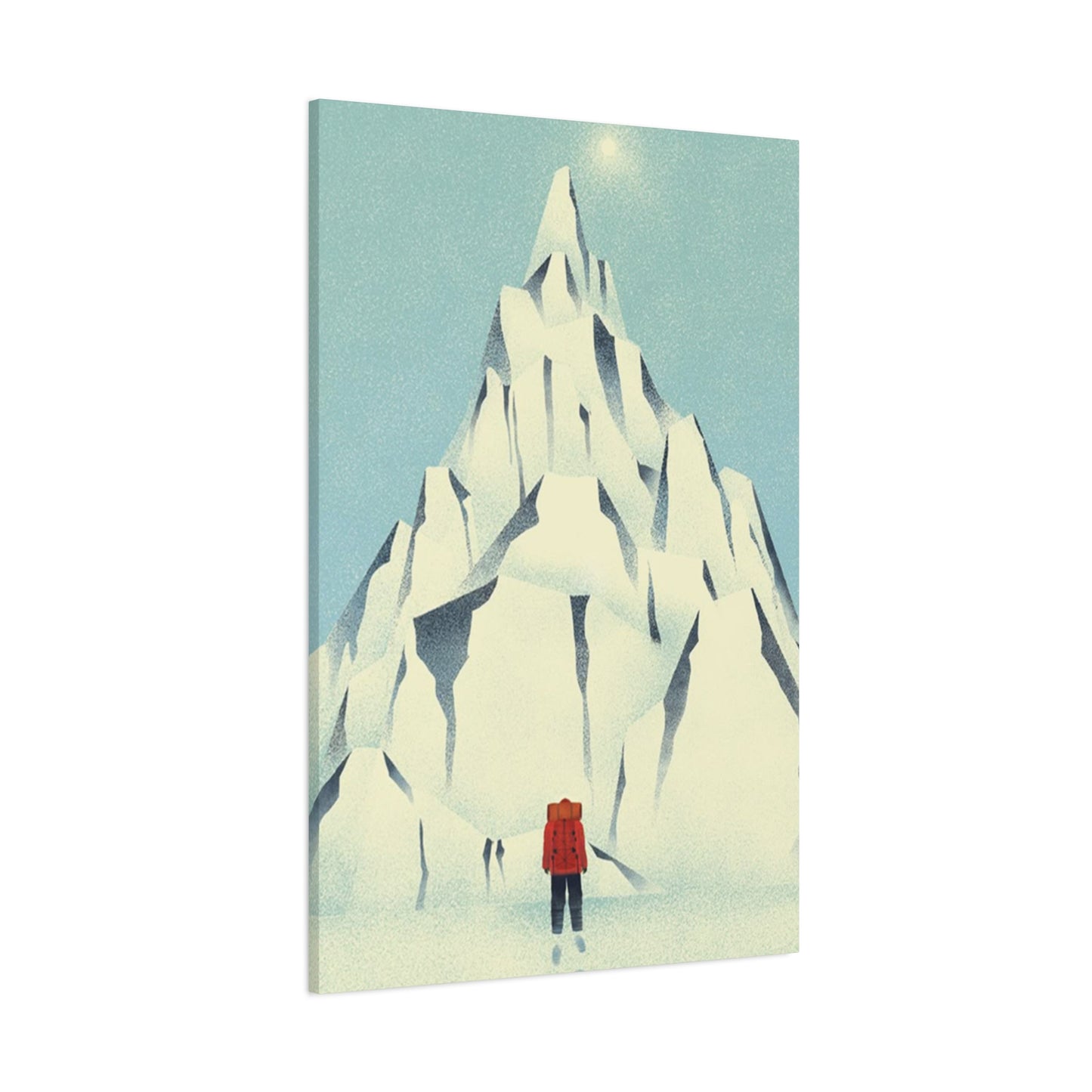 Skiers And Snowy Mountain Wall Art & Canvas Prints