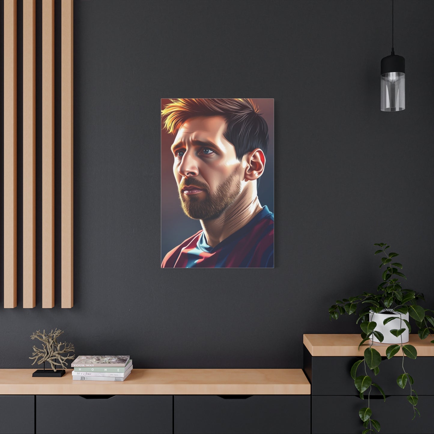 Lionel Messi Illustration Art Premium Canvas 15 Wall Art & Canvas Print
