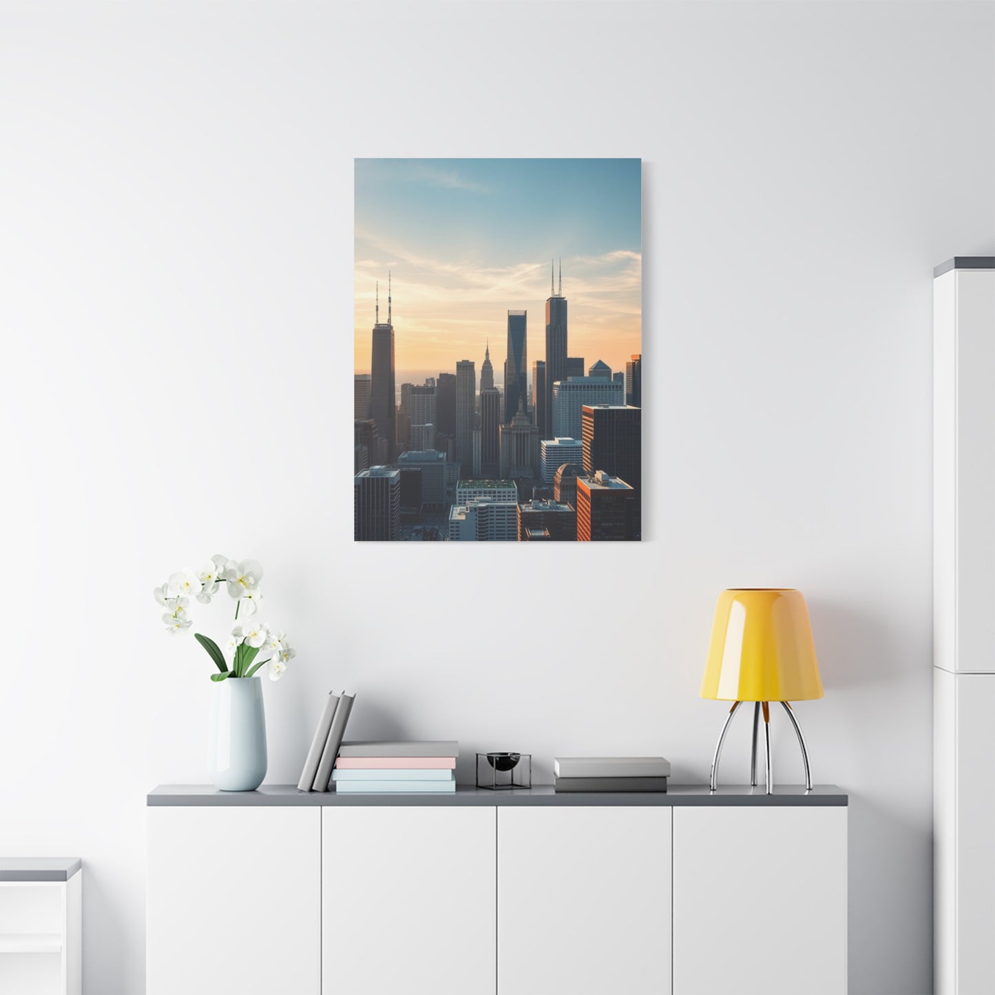 Chicago Skylines Art Canvas Art 2 Wall Art & Canvas Print