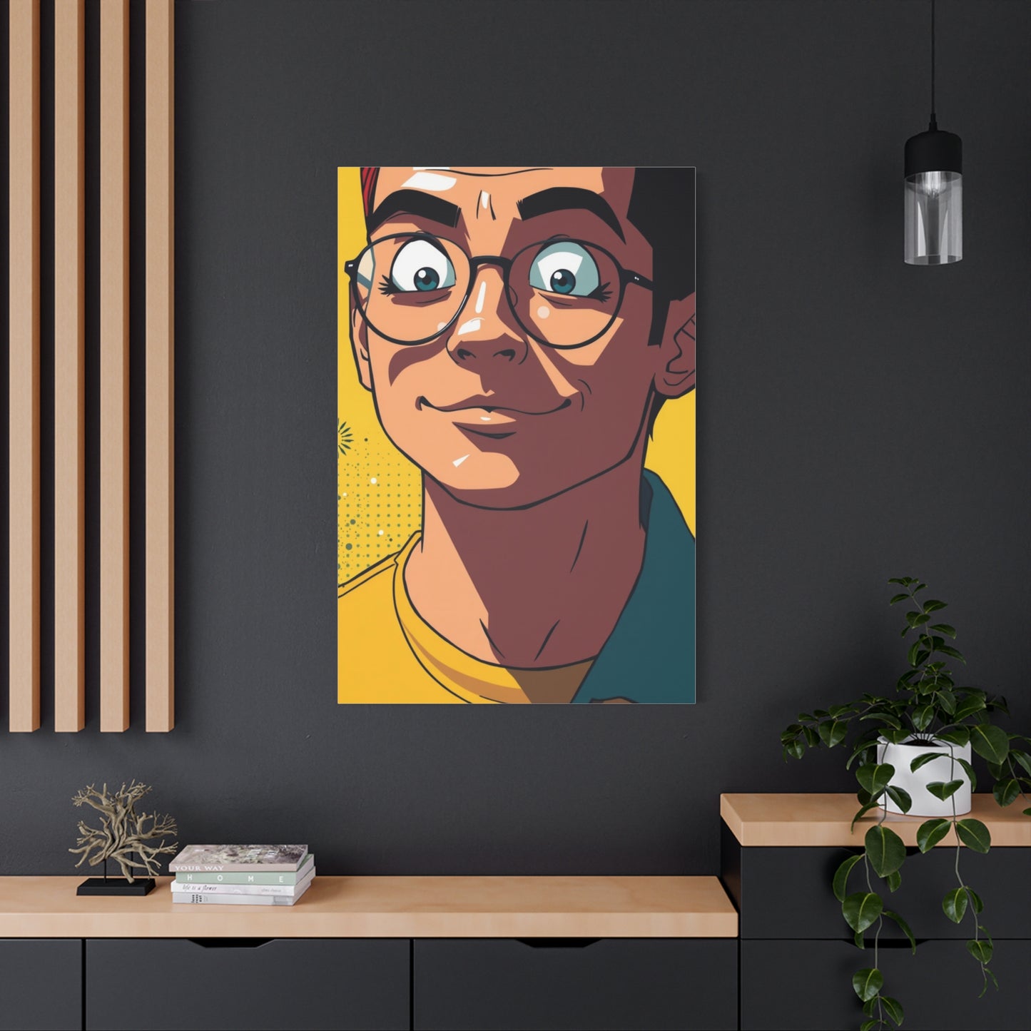 Lustrous Cartoon Vision Wall Art & Canvas Print