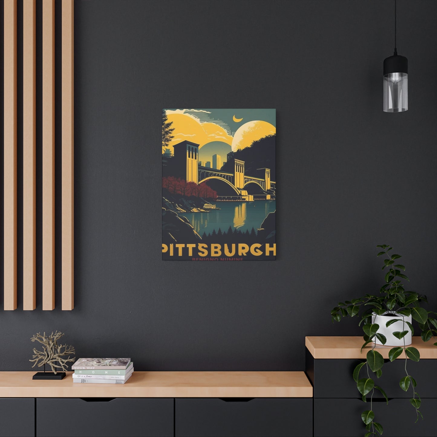 Night Sky Pittsburgh Poster Wall Art & Canvas Prints