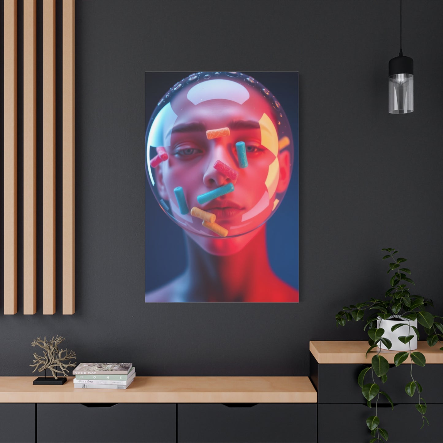 Vision Bubble Gum Art Art Wall Art & Canvas Print