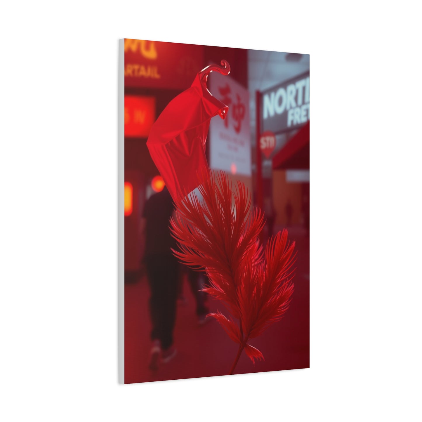 Crimson Reverie Canvas Wall Art & Canvas Print