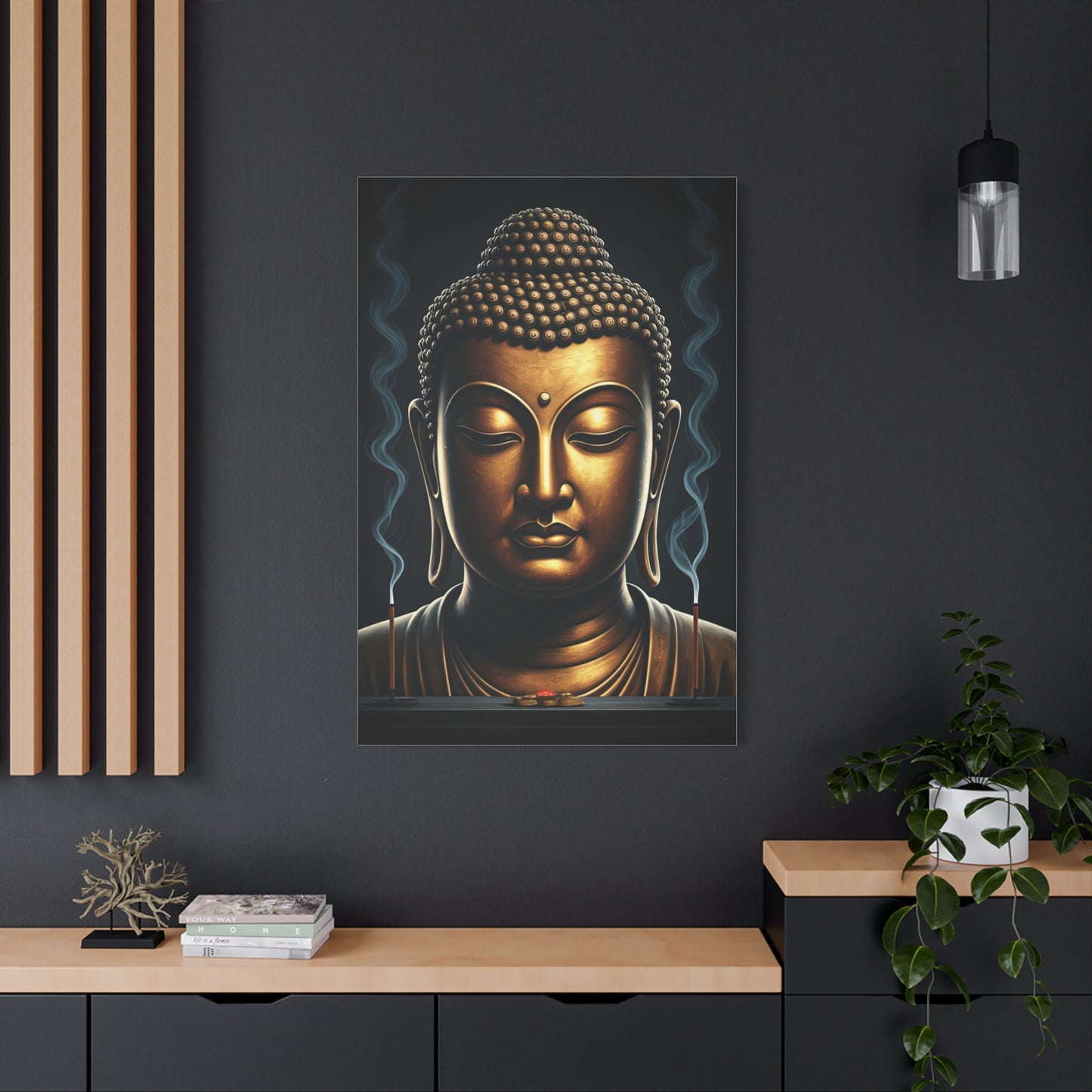 Mystical Aura Buddha Portrait Wall Art & Canvas Prints