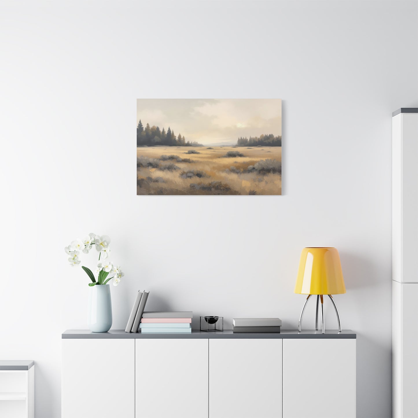 Golden Meadow at Dawn Wall Art & Canvas Prints