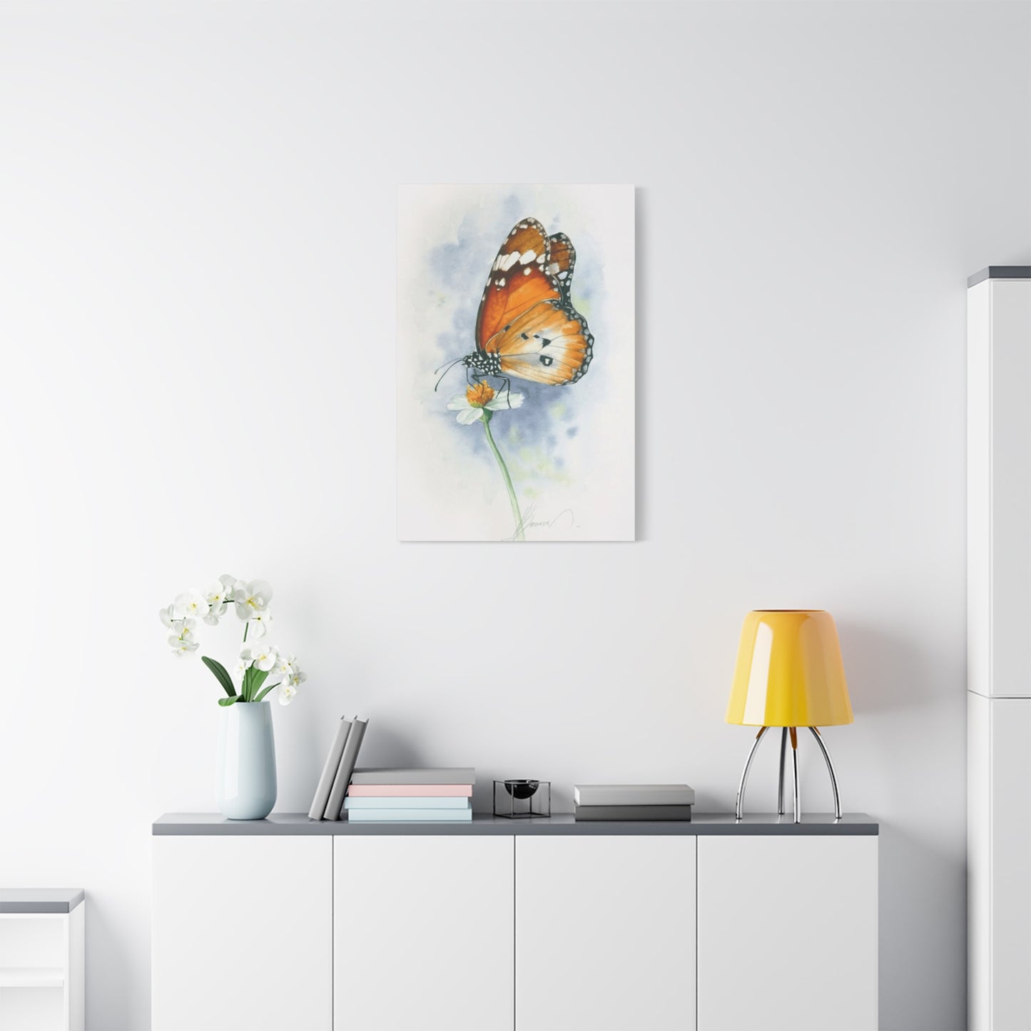 Butterfly Water Painting Wall Art & Canvas Prints