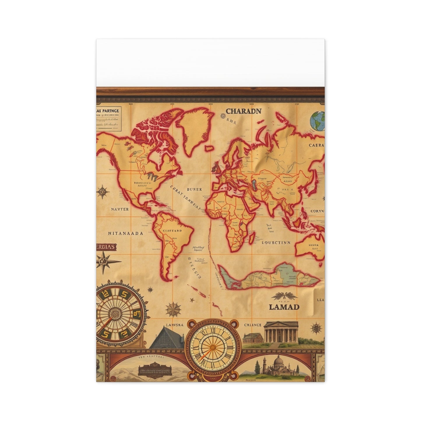 Supreme Art Collection Antique Maps Wall Art & Canvas Print