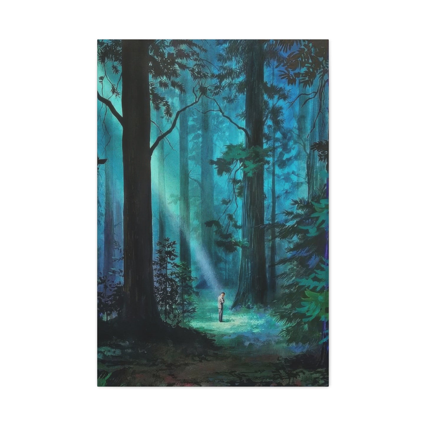 Green Dark Forest Wall Art & Canvas Prints