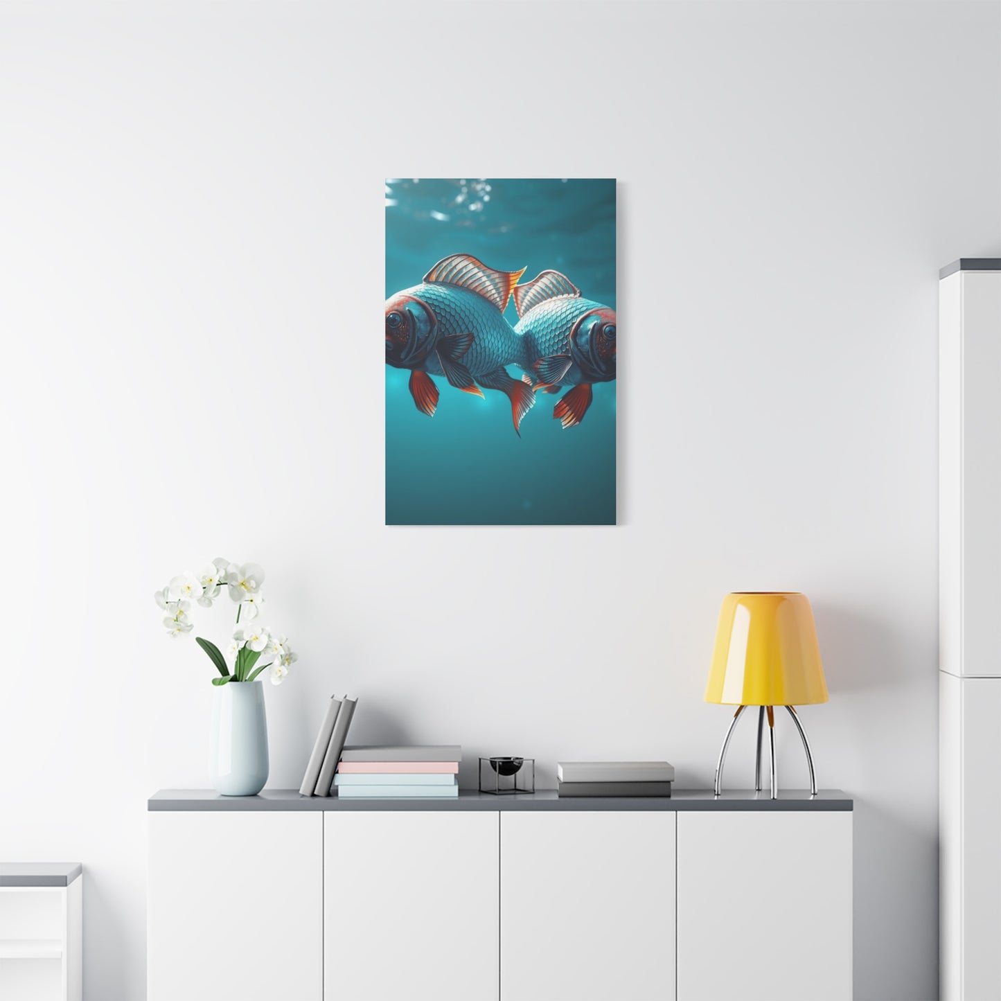 Mystical Pisces Serenade wall art & canvas print